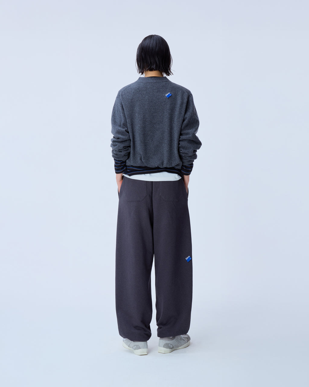 Ader Error - Sig; BL Tag cardigan 01 (Charcoal) product image 3 | TRAB K-Fashion Australia