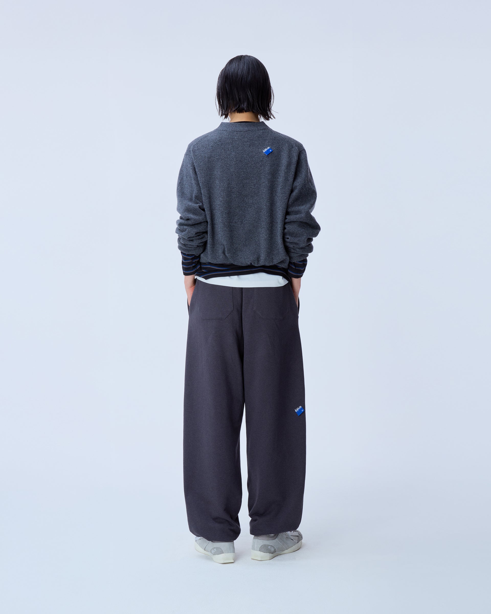 Ader Error - Sig; BL Tag cardigan 01 (Charcoal) product image 3 | TRAB K-Fashion Australia