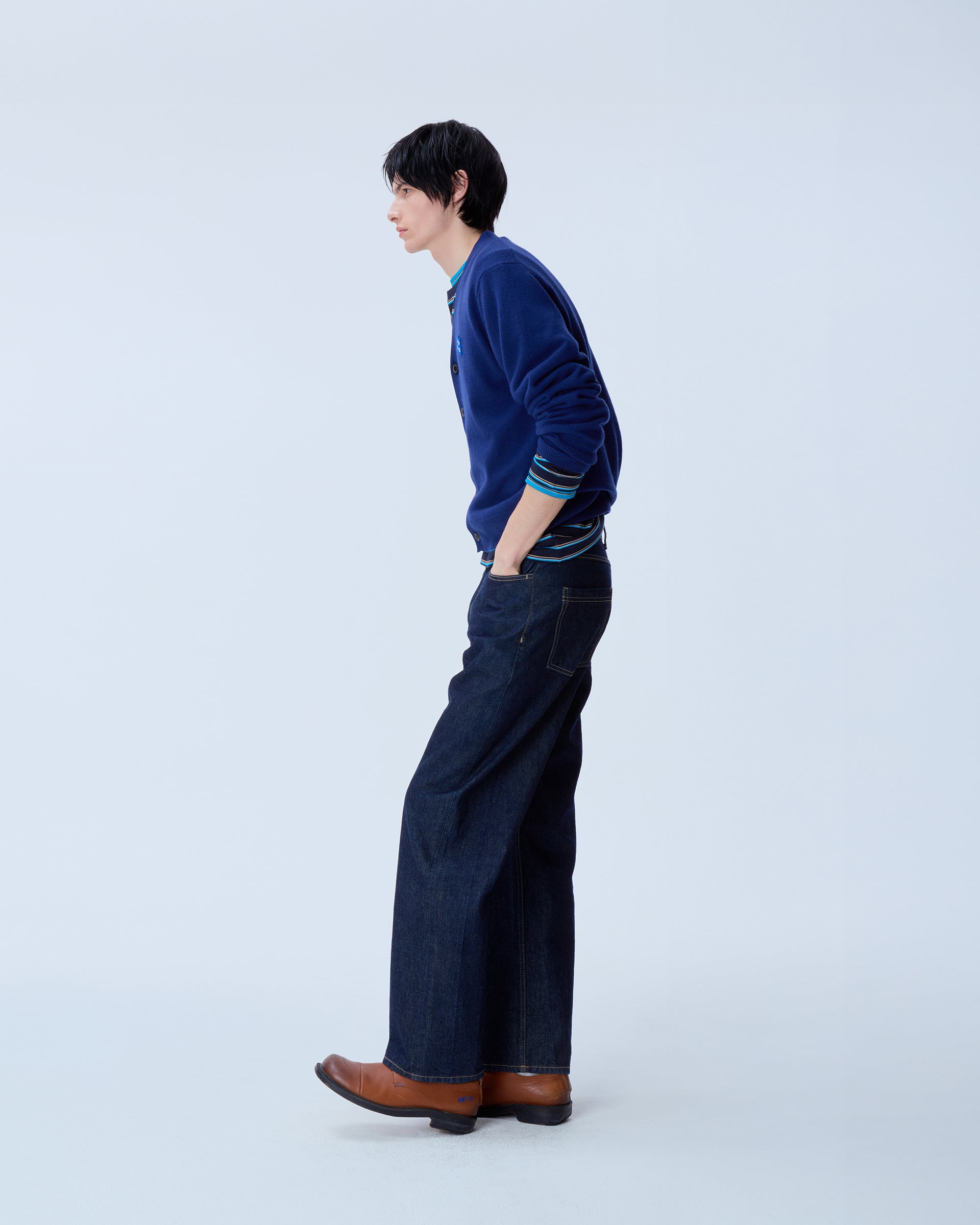 Ader Error - Sig; BL Tag cardigan 01 (Navy) product image 9 | TRAB K-Fashion Australia