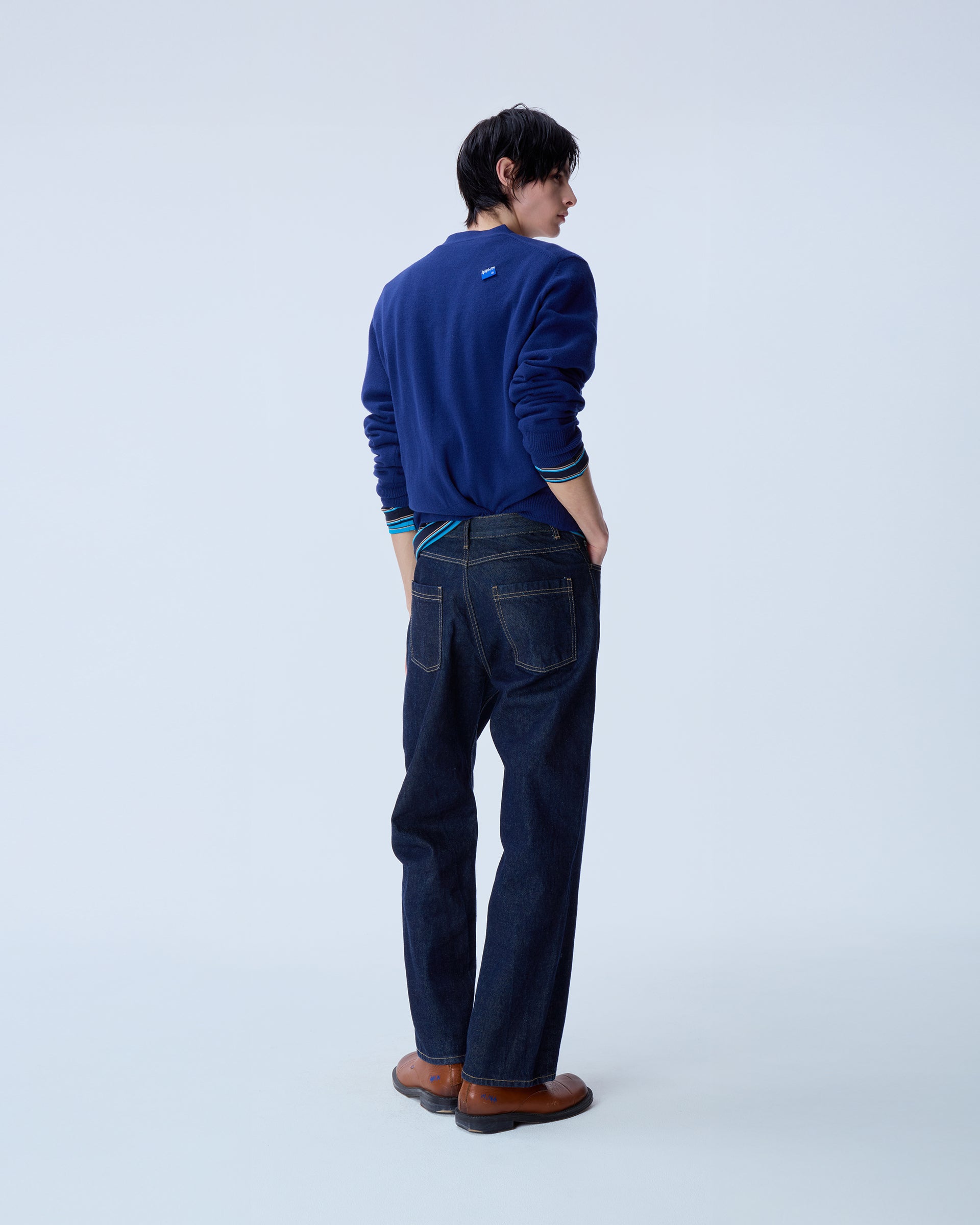Ader Error - Sig; BL Tag cardigan 01 (Navy) product image 10 | TRAB K-Fashion Australia