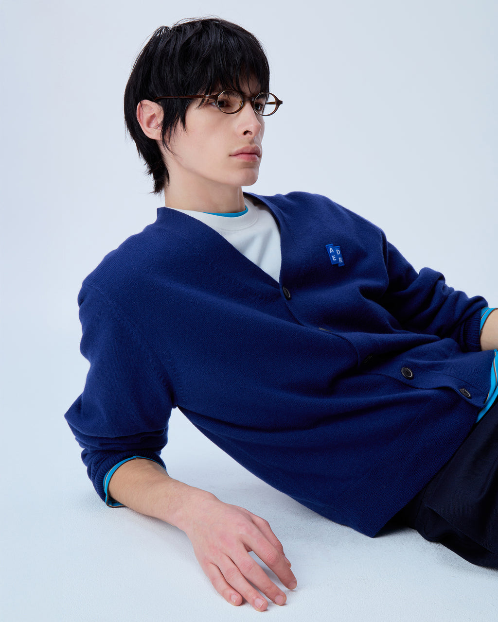 Ader Error - Sig; BL Tag cardigan 01 (Navy) product image 13 | TRAB K-Fashion Australia