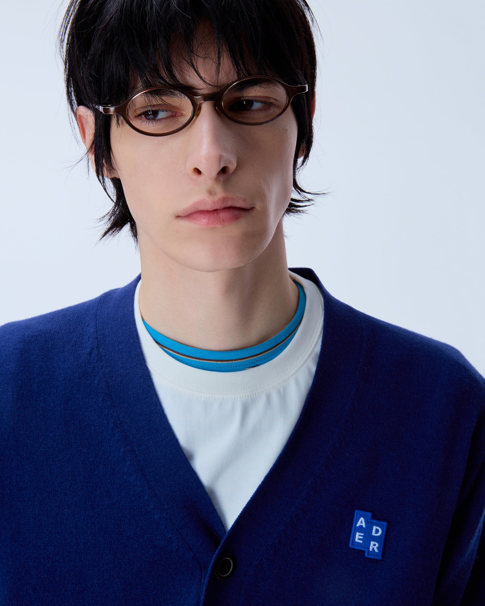 Ader Error - Sig; BL Tag cardigan 01 (Navy) product image 15 | TRAB K-Fashion Australia