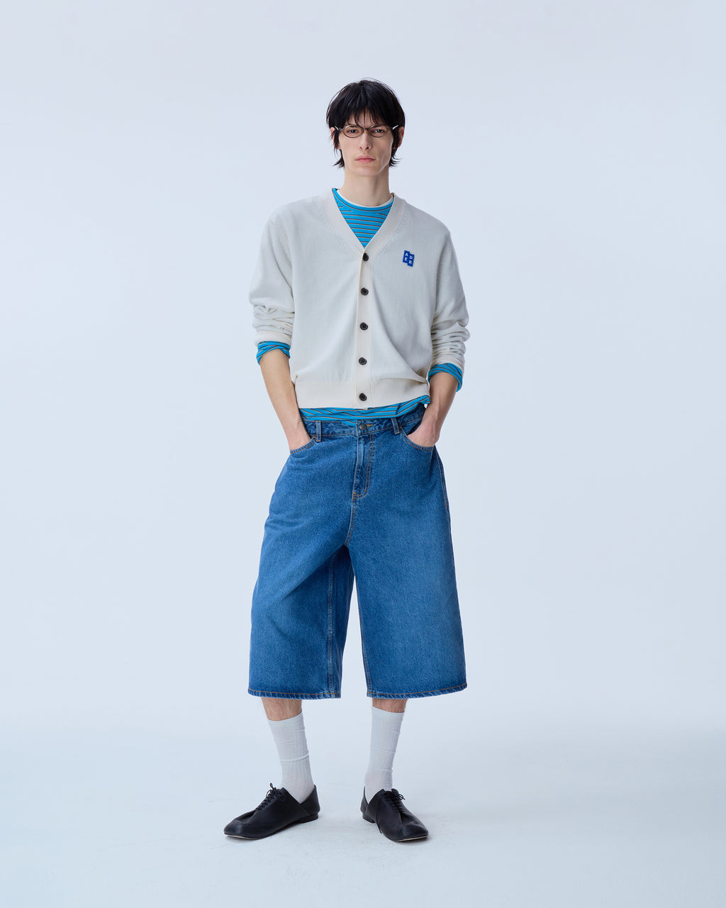 Ader Error - Sig; BL Tag cardigan 01 (Oatmeal) product image 10 | TRAB K-Fashion Australia