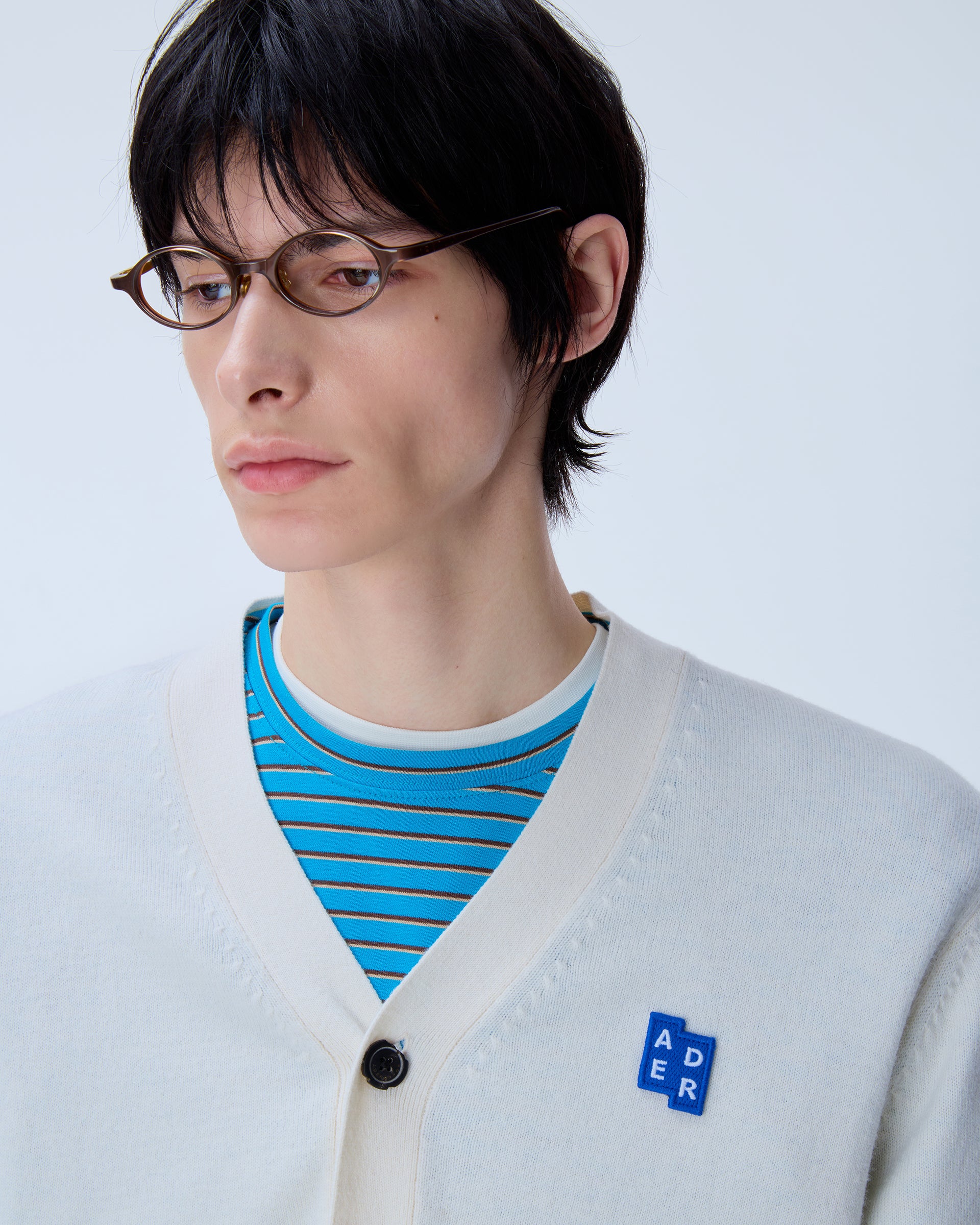 Ader Error - Sig; BL Tag cardigan 01 (Oatmeal) product image 14 | TRAB K-Fashion Australia