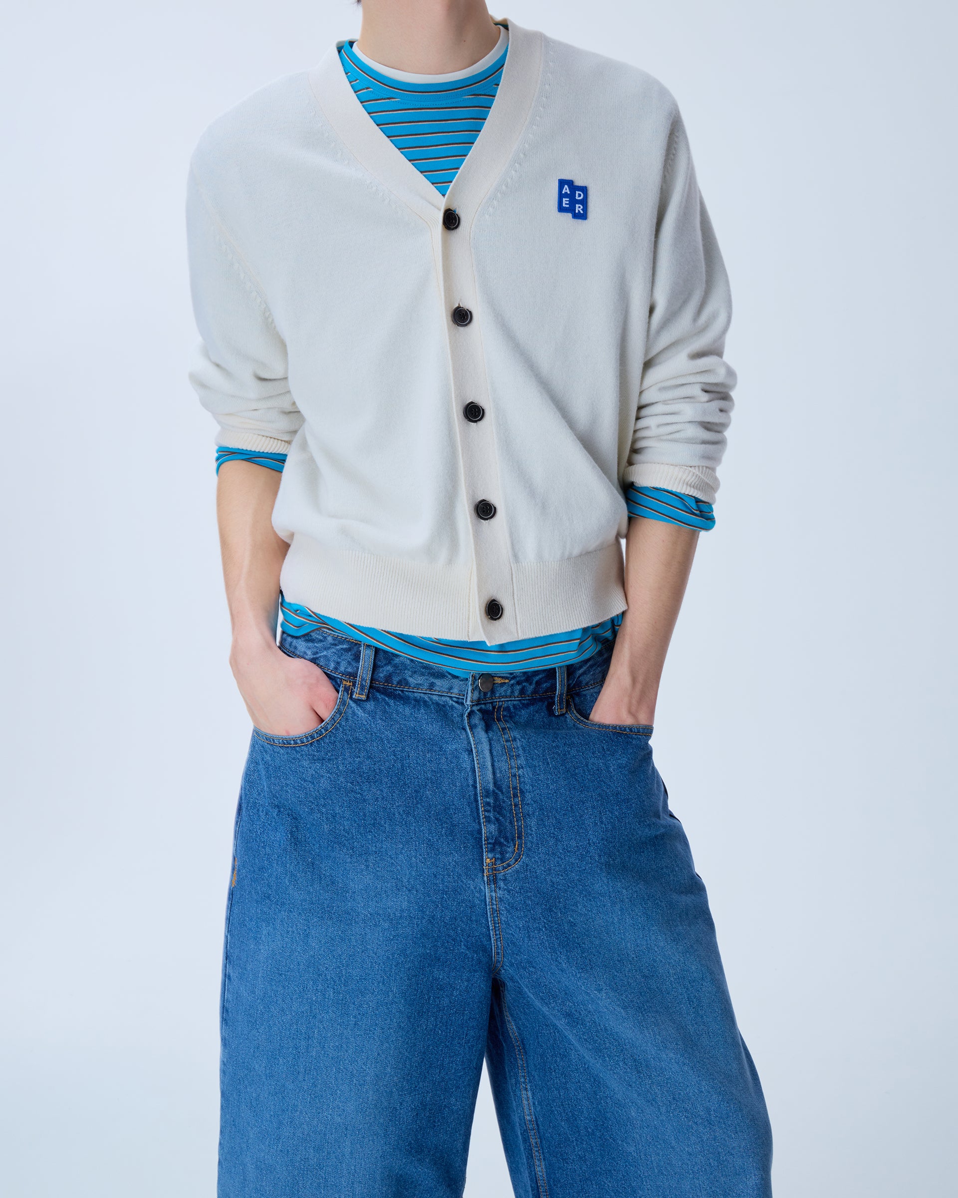 Ader Error - Sig; BL Tag cardigan 01 (Oatmeal) product image 15 | TRAB K-Fashion Australia