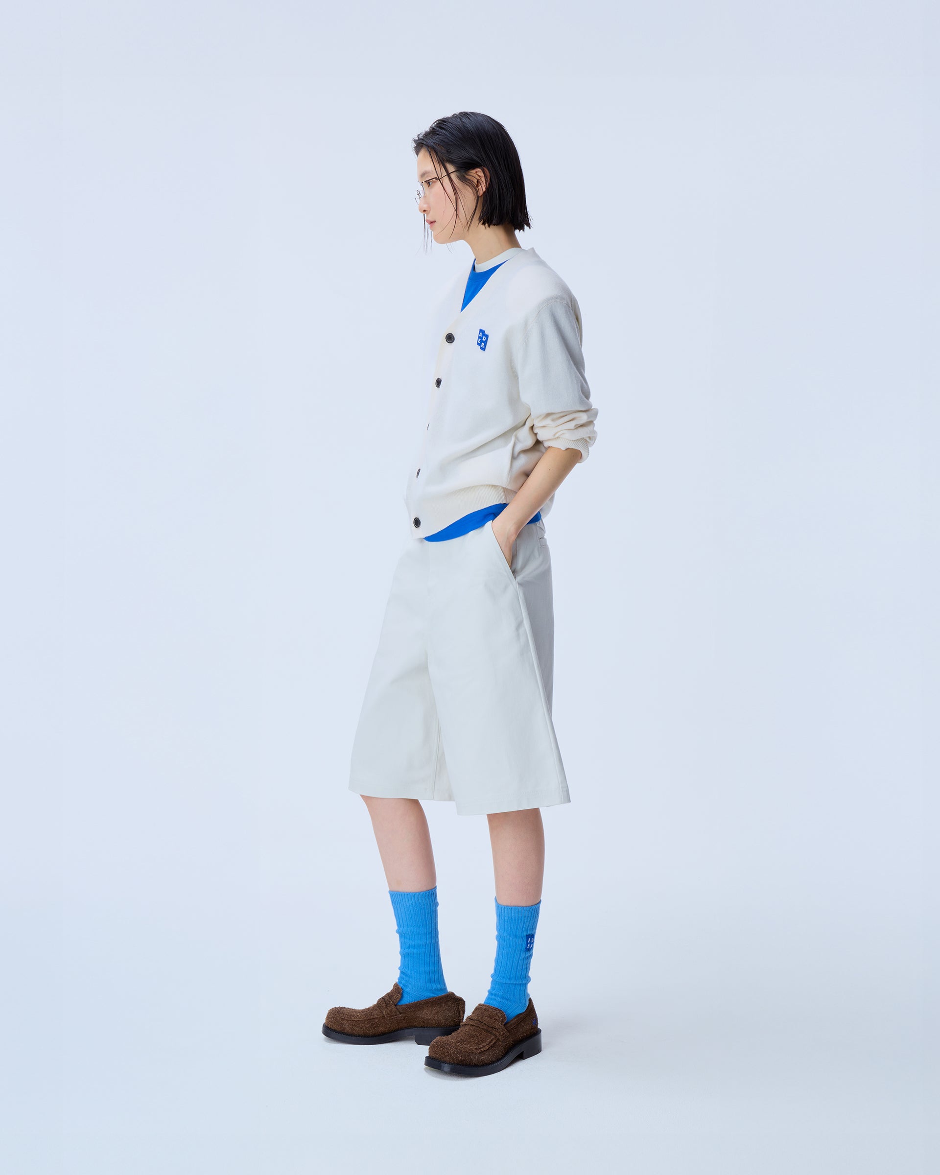 Ader Error - Sig; BL Tag cardigan 01 (Oatmeal) product image 2 | TRAB K-Fashion Australia