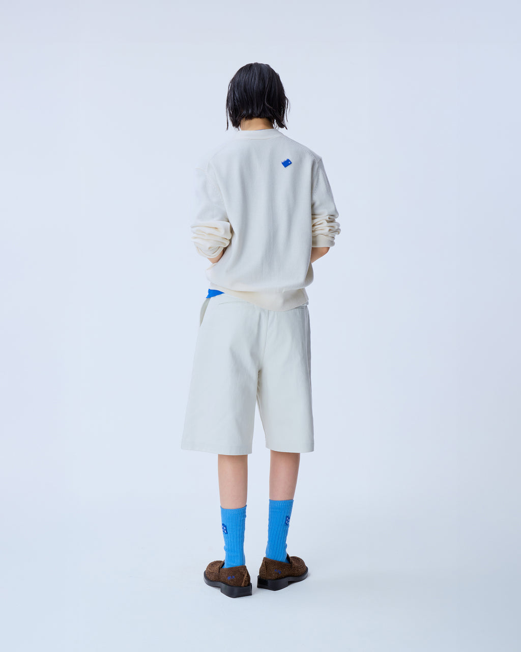 Ader Error - Sig; BL Tag cardigan 01 (Oatmeal) product image 3 | TRAB K-Fashion Australia