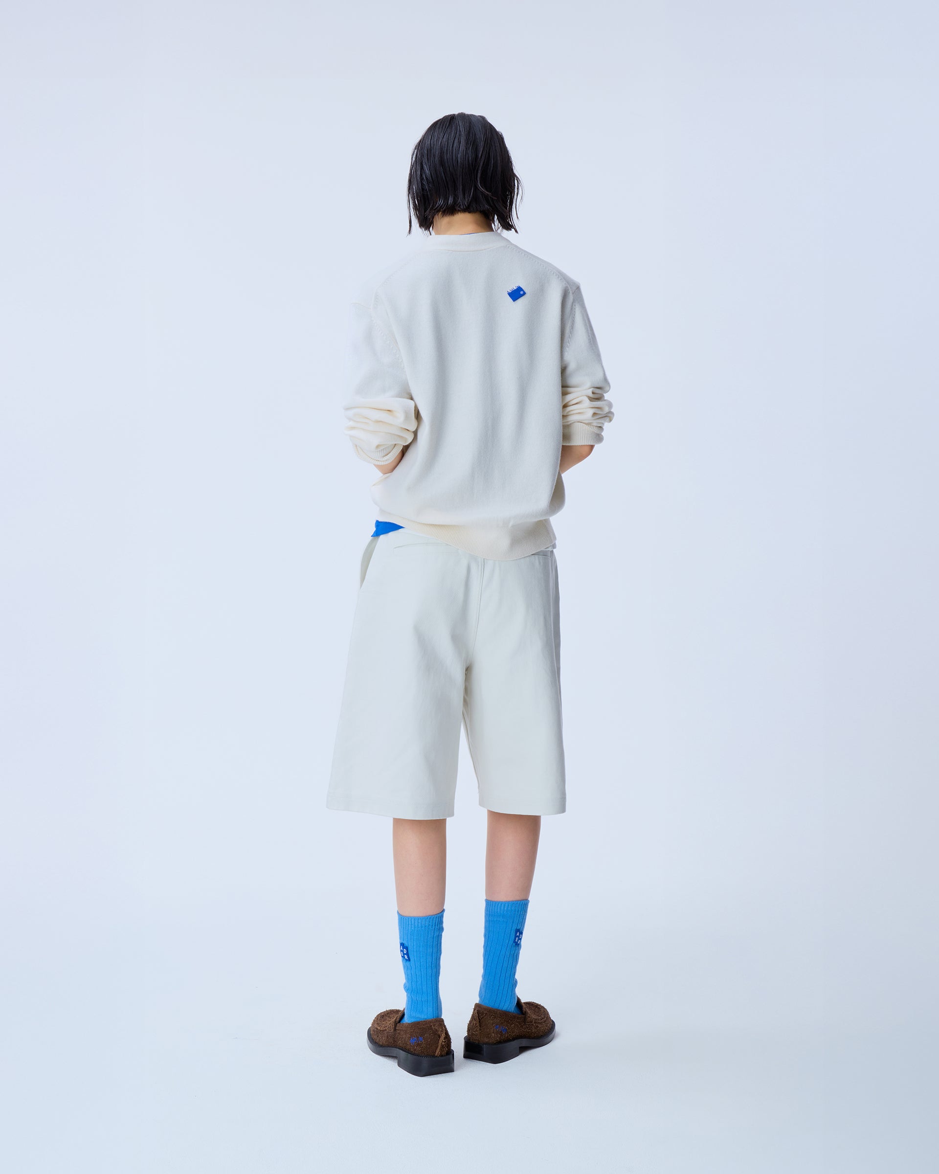 Ader Error - Sig; BL Tag cardigan 01 (Oatmeal) product image 3 | TRAB K-Fashion Australia