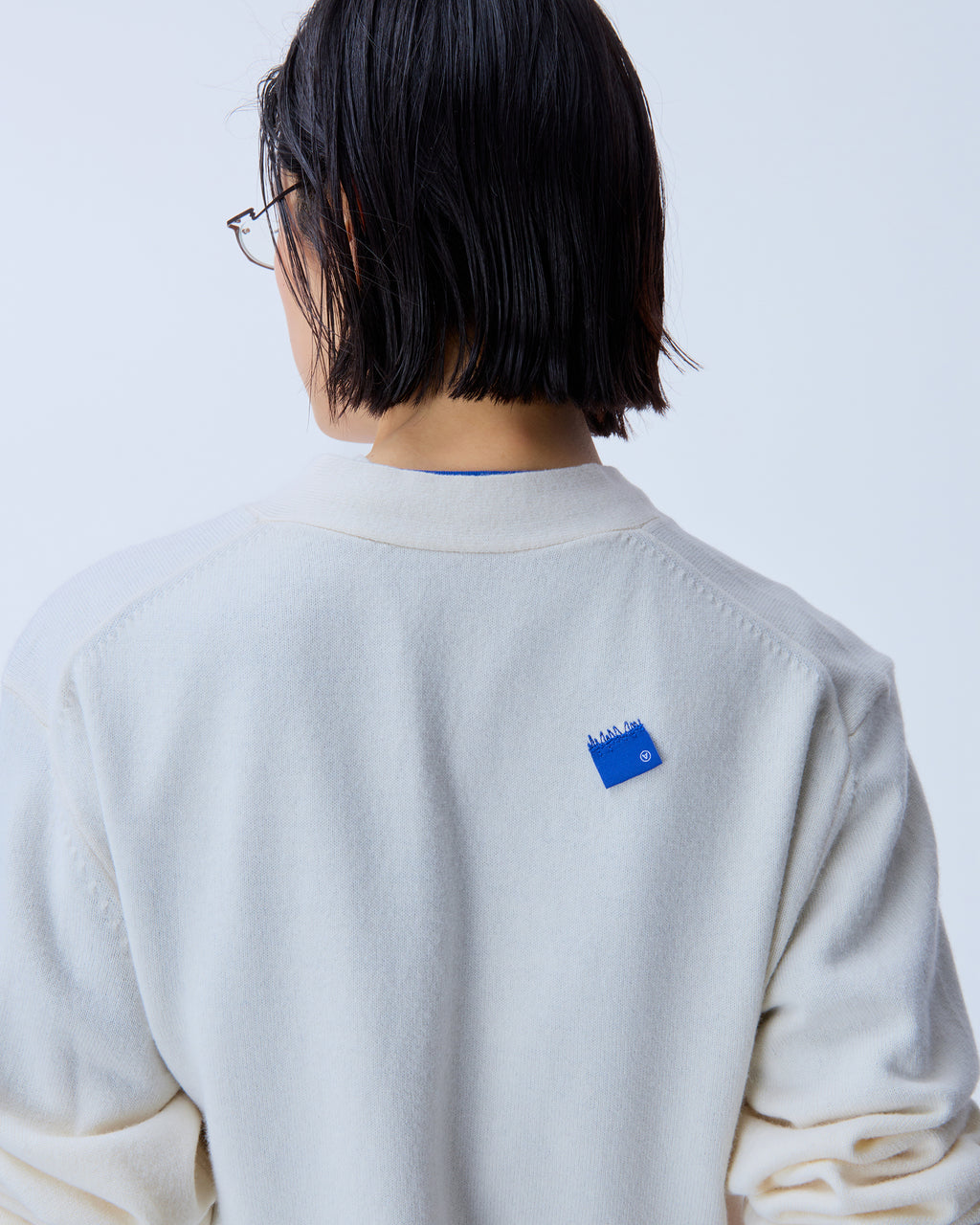 Ader Error - Sig; BL Tag cardigan 01 (Oatmeal) product image 6 | TRAB K-Fashion Australia