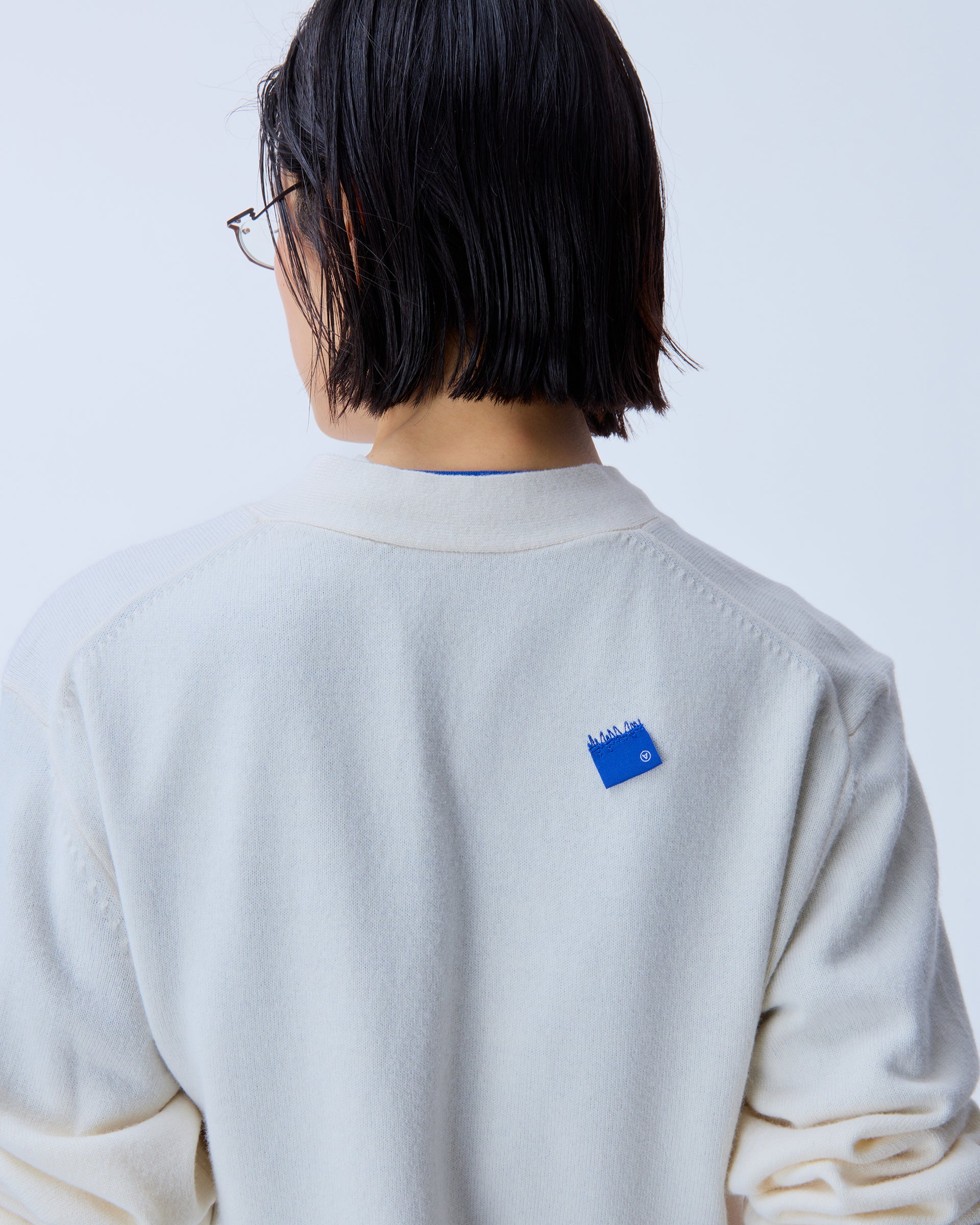 Ader Error - Sig; BL Tag cardigan 01 (Oatmeal) product image 6 | TRAB K-Fashion Australia
