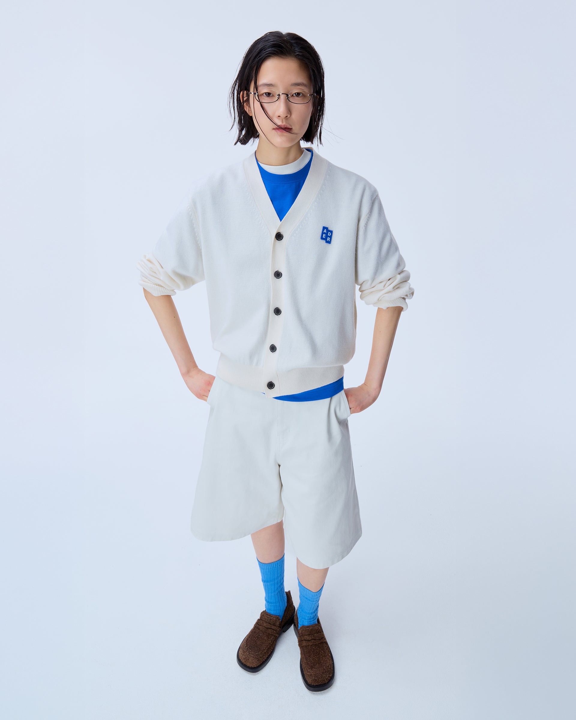 Ader Error - Sig; BL Tag cardigan 01 (Oatmeal) product image 7 | TRAB K-Fashion Australia