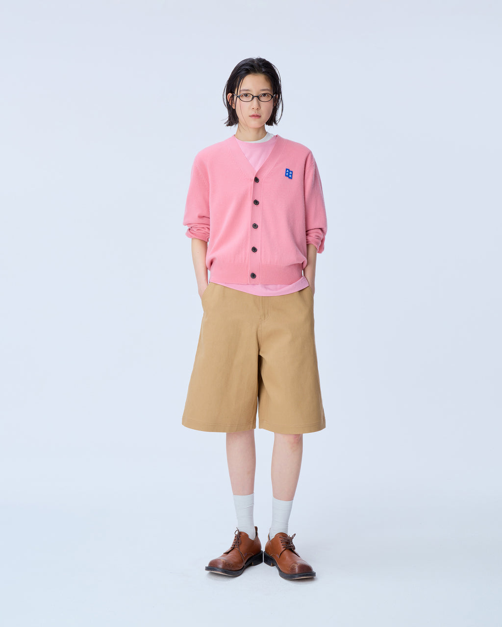 Ader Error - Sig; BL Tag cardigan 01 (Pink) product image 1 | TRAB K-Fashion Australia