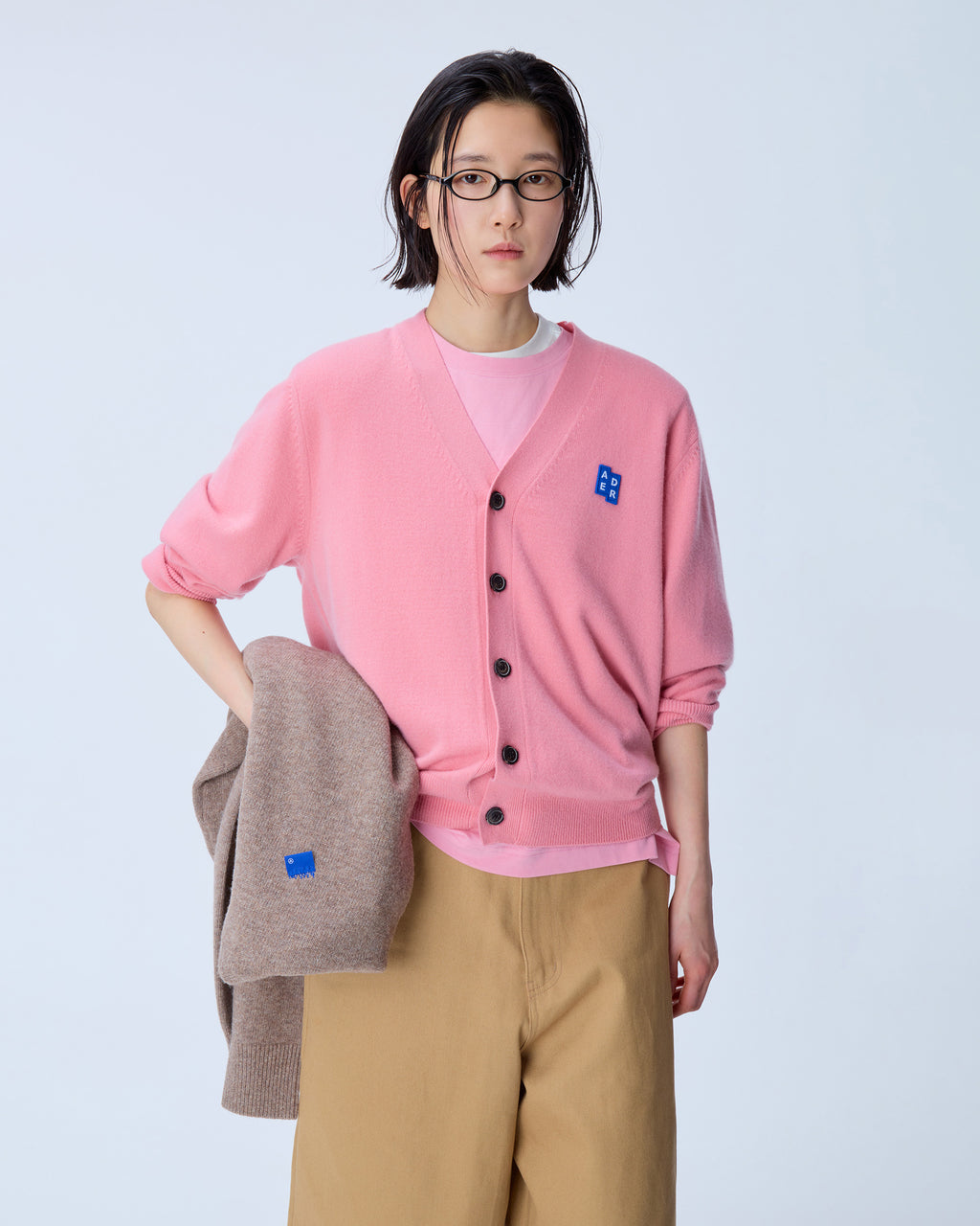 Ader Error - Sig; BL Tag cardigan 01 (Pink) product image 4 | TRAB K-Fashion Australia