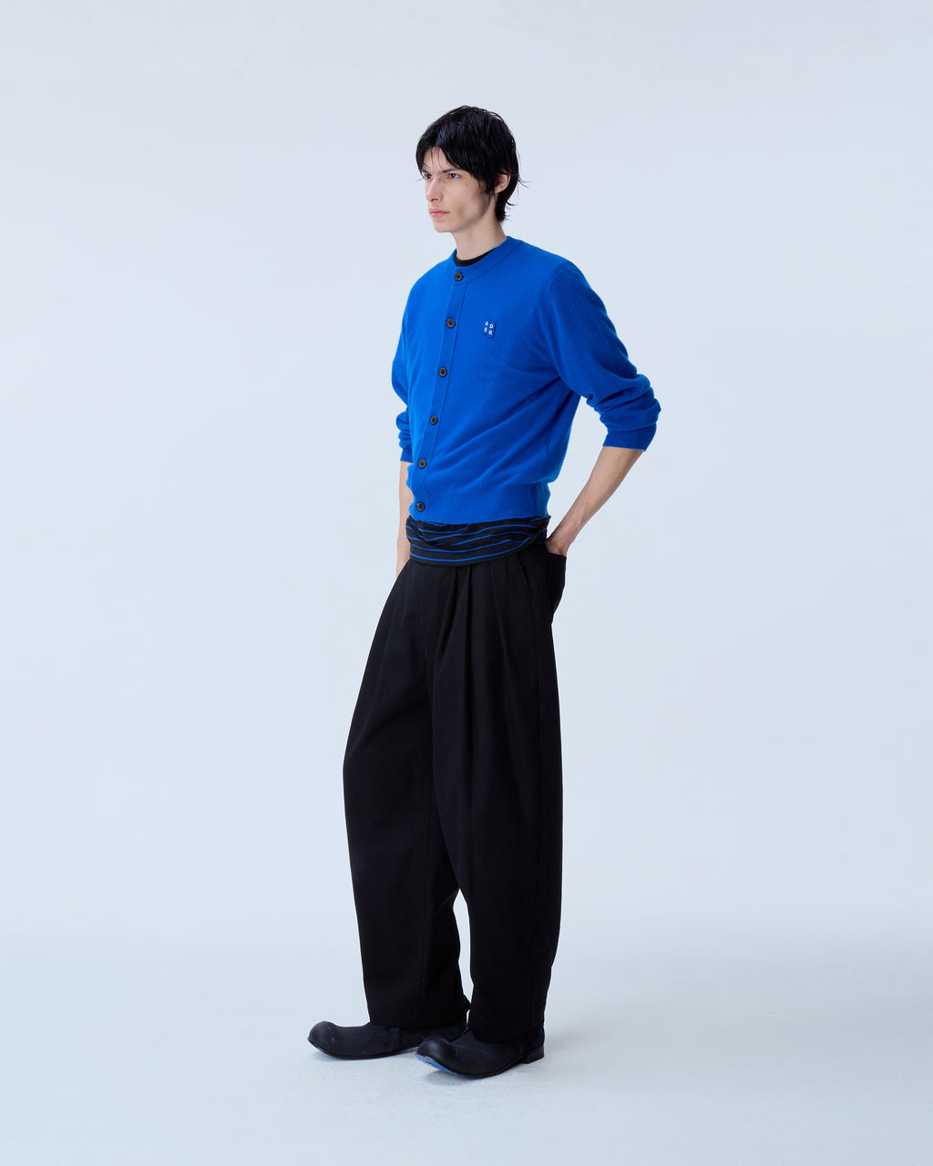 Ader Error - Sig; BL Tag cardigan 02 (Z-Blue) product image 9 | TRAB K-Fashion Australia
