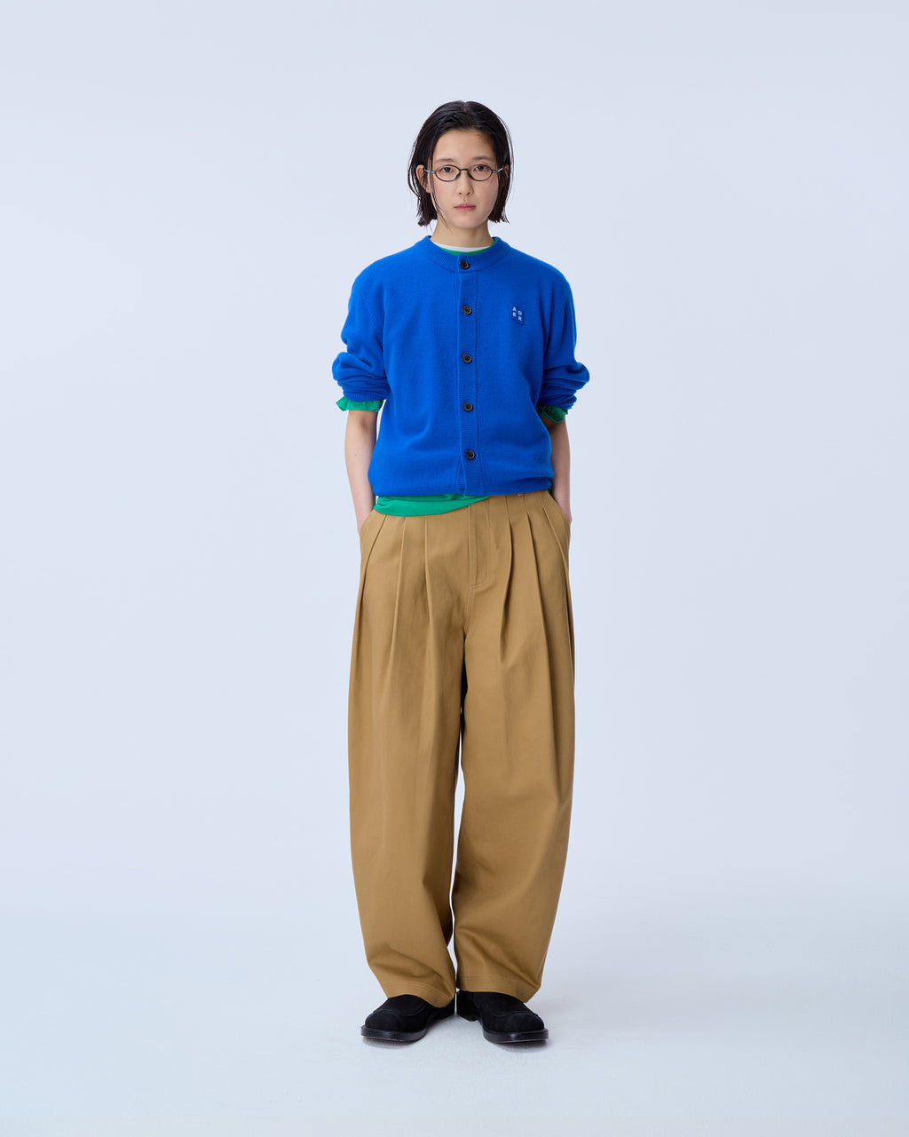 Ader Error - Sig; BL Tag cardigan 02 (Z-Blue) product image 1 | TRAB K-Fashion Australia