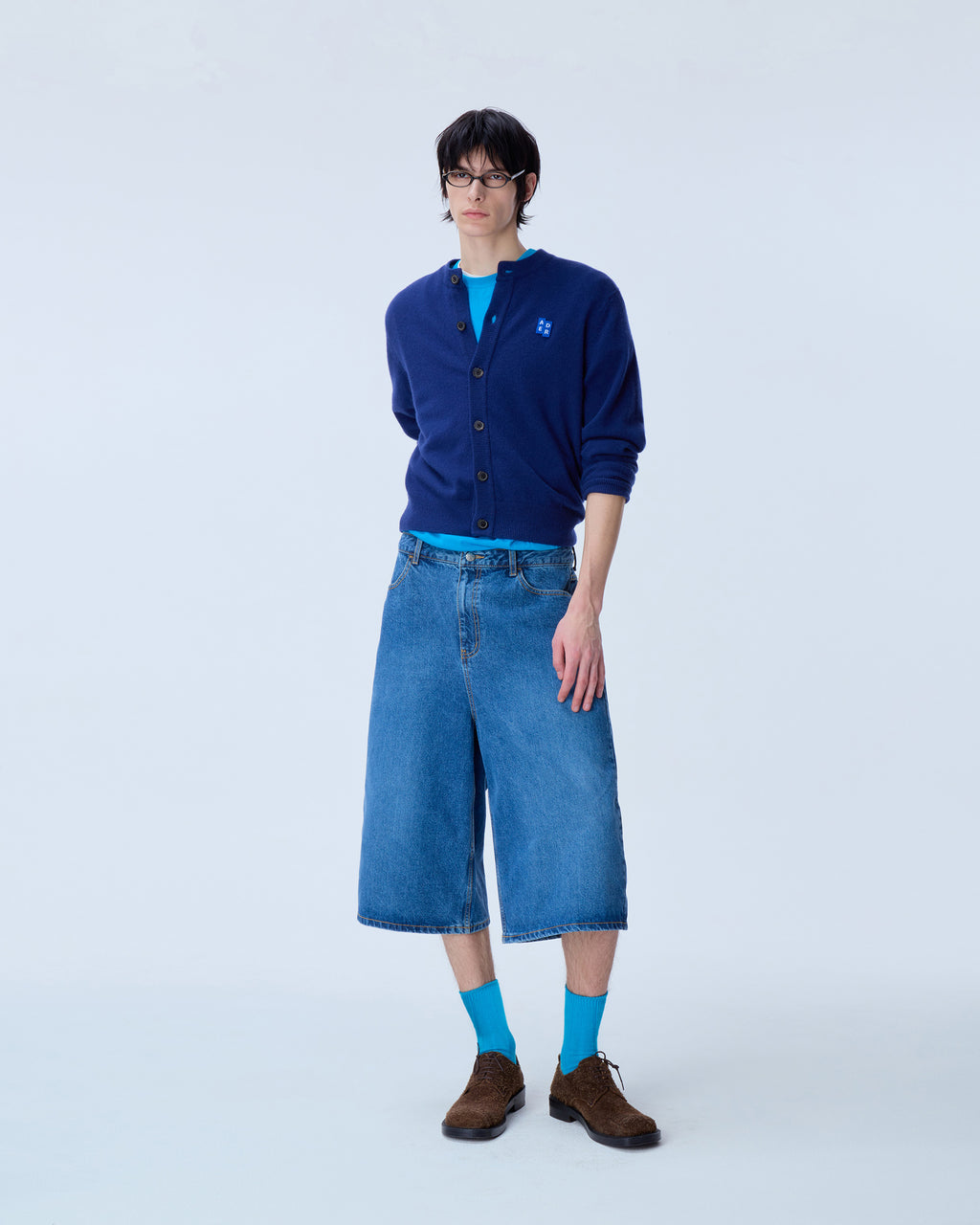 Ader Error - Sig; BL Tag cardigan 02 (Navy) product image 1 | TRAB K-Fashion Australia