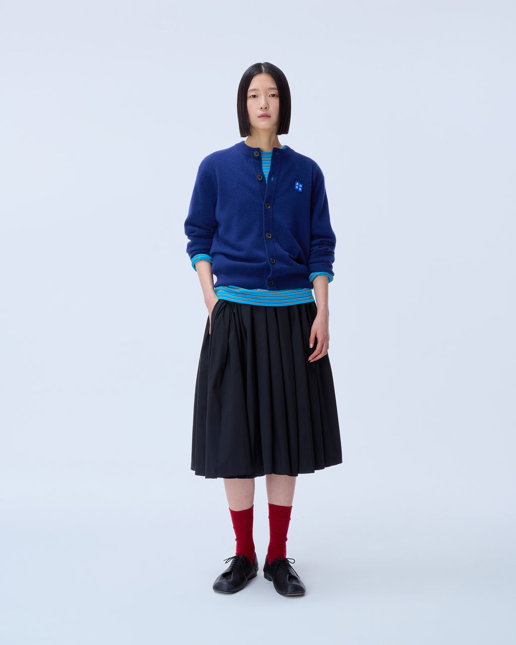 Ader Error - Sig; BL Tag cardigan 02 (Navy) product image 7 | TRAB K-Fashion Australia