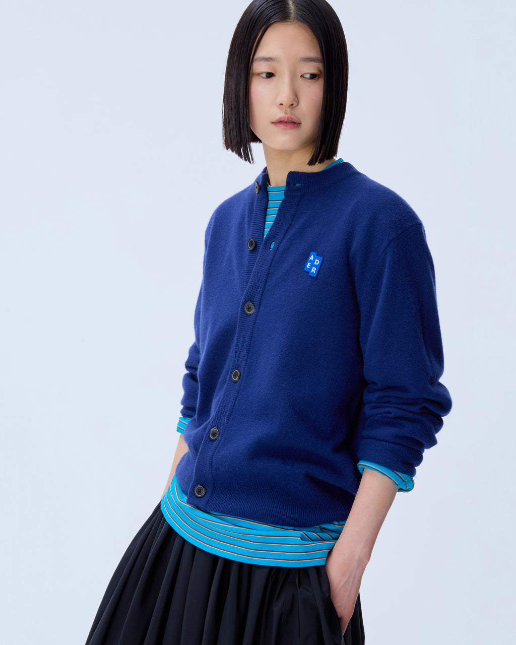 Ader Error - Sig; BL Tag cardigan 02 (Navy) product image 10 | TRAB K-Fashion Australia