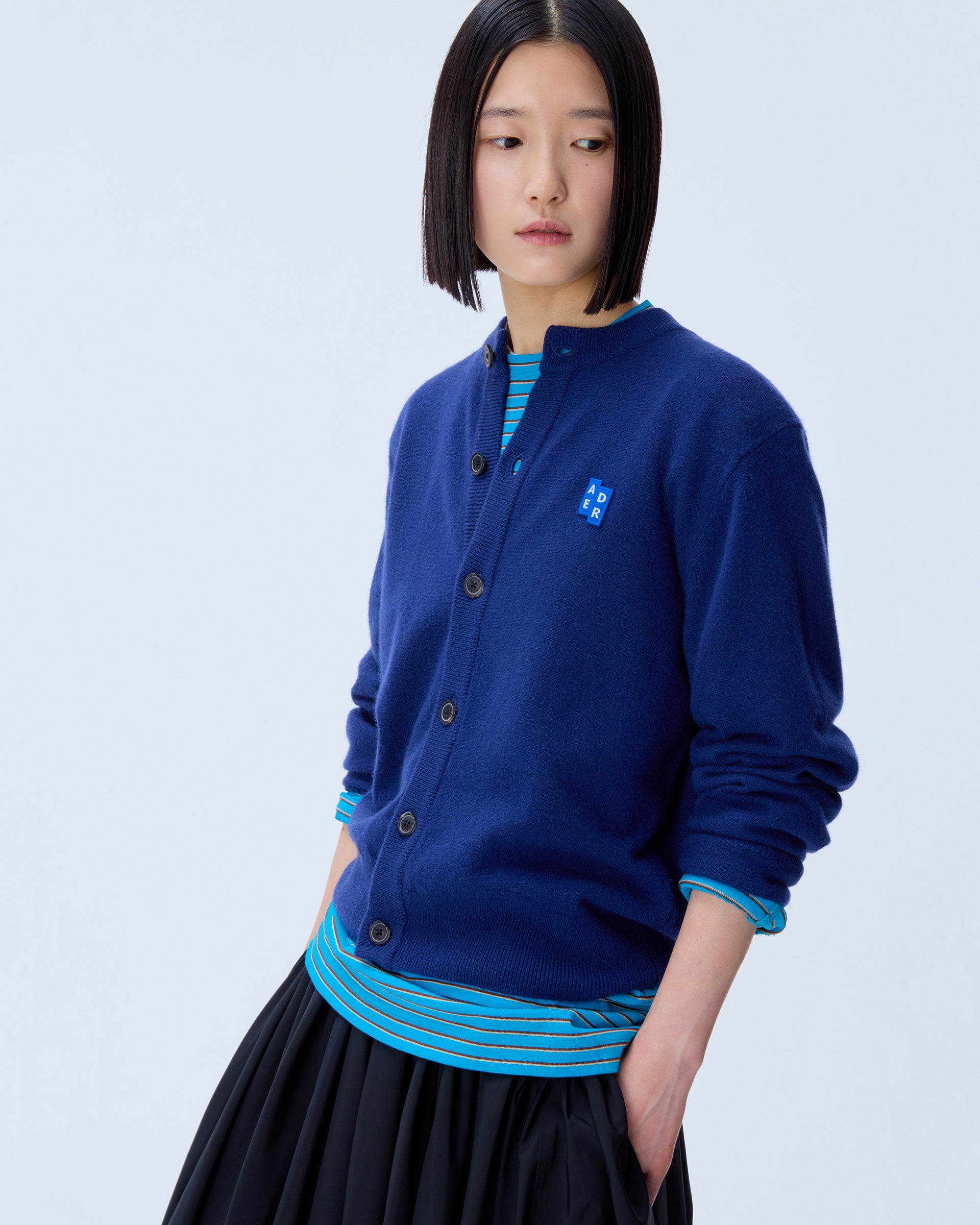 Ader Error - Sig; BL Tag cardigan 02 (Navy) product image 10 | TRAB K-Fashion Australia