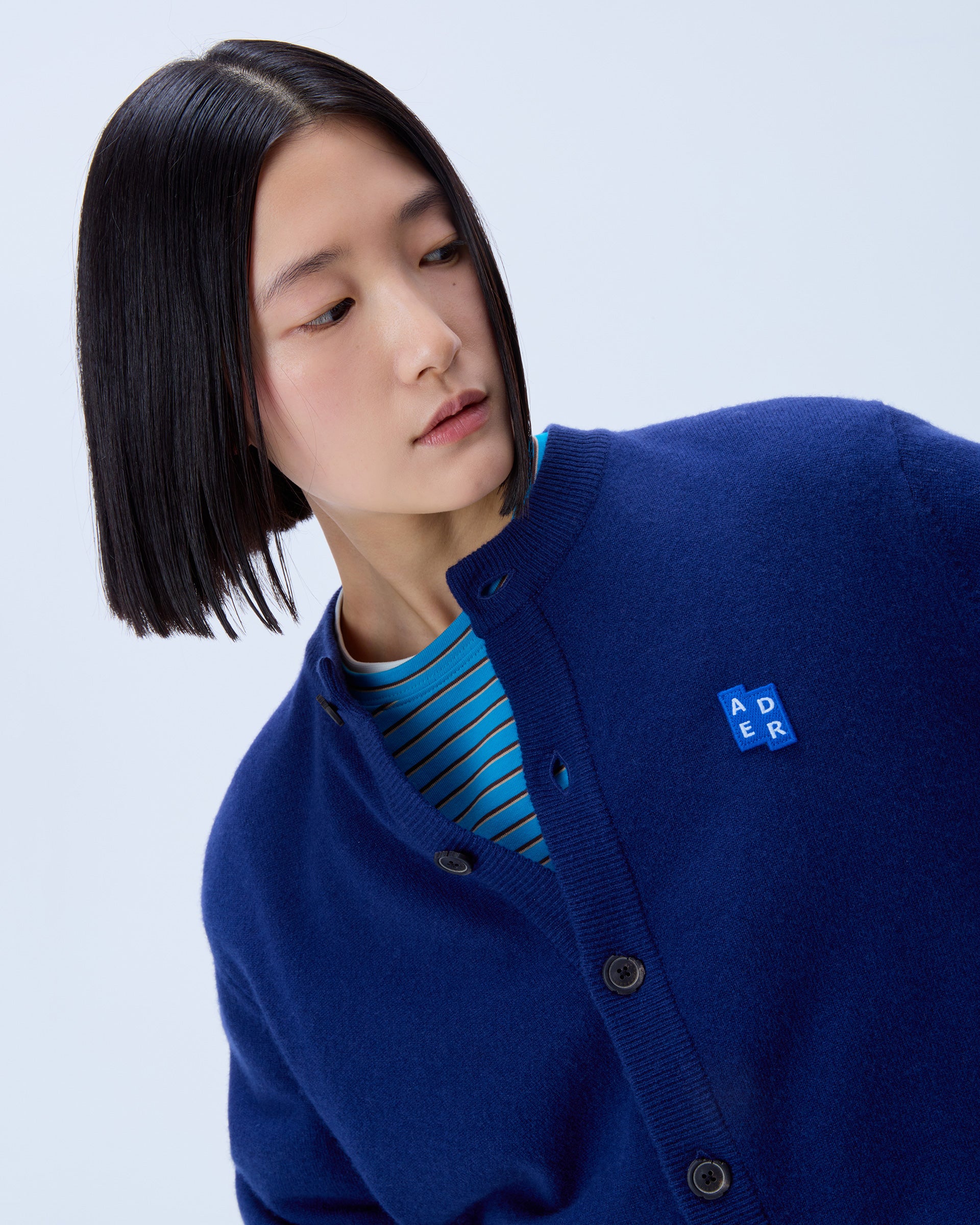 Ader Error - Sig; BL Tag cardigan 02 (Navy) product image 11 | TRAB K-Fashion Australia