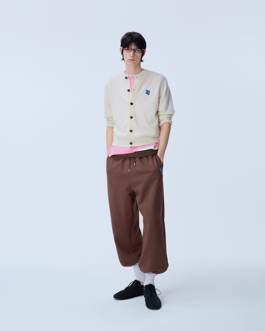 Ader Error - Sig; BL Tag cardigan 02 (Oatmeal) product image 11 | TRAB K-Fashion Australia