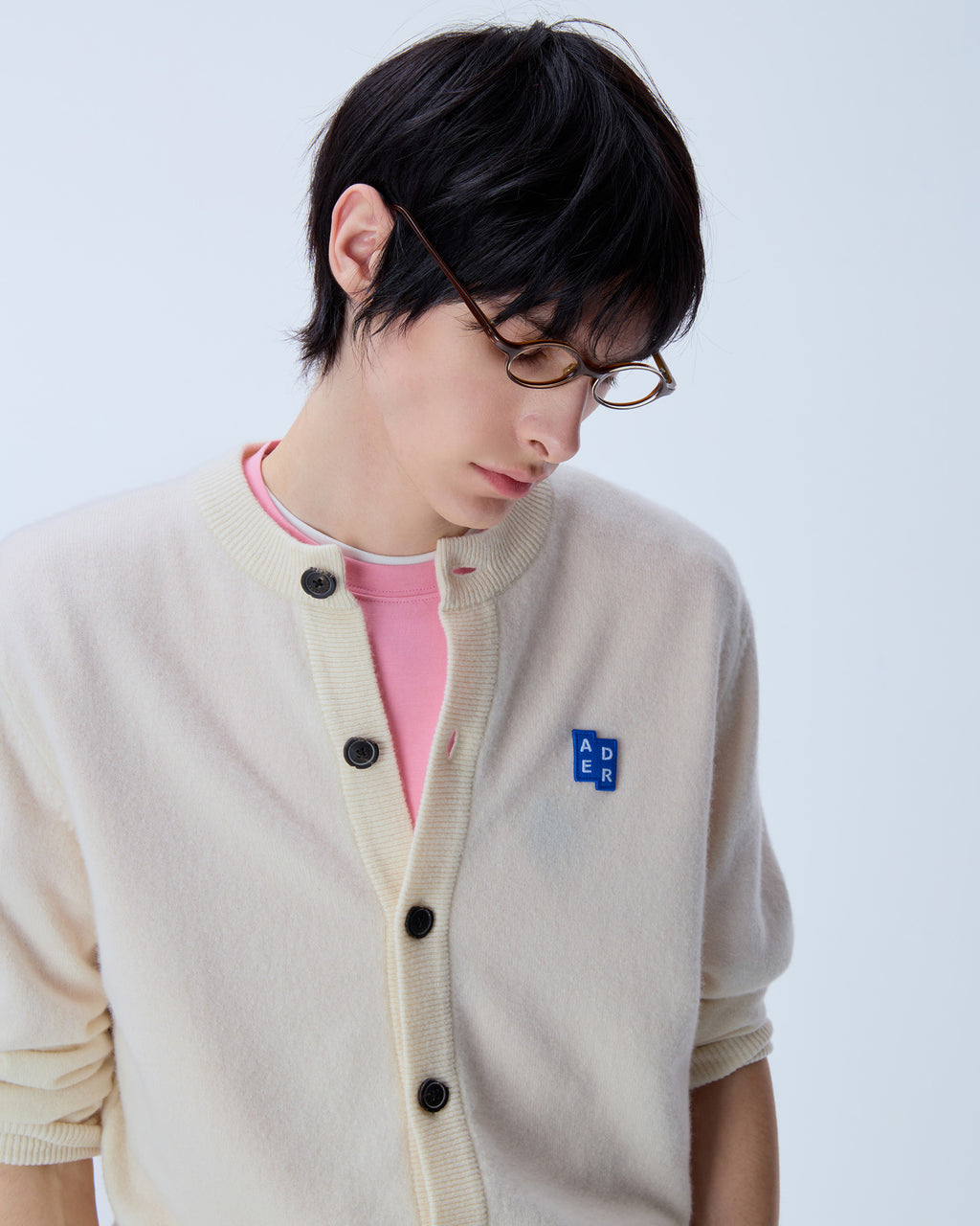 Ader Error - Sig; BL Tag cardigan 02 (Oatmeal) product image 12 | TRAB K-Fashion Australia