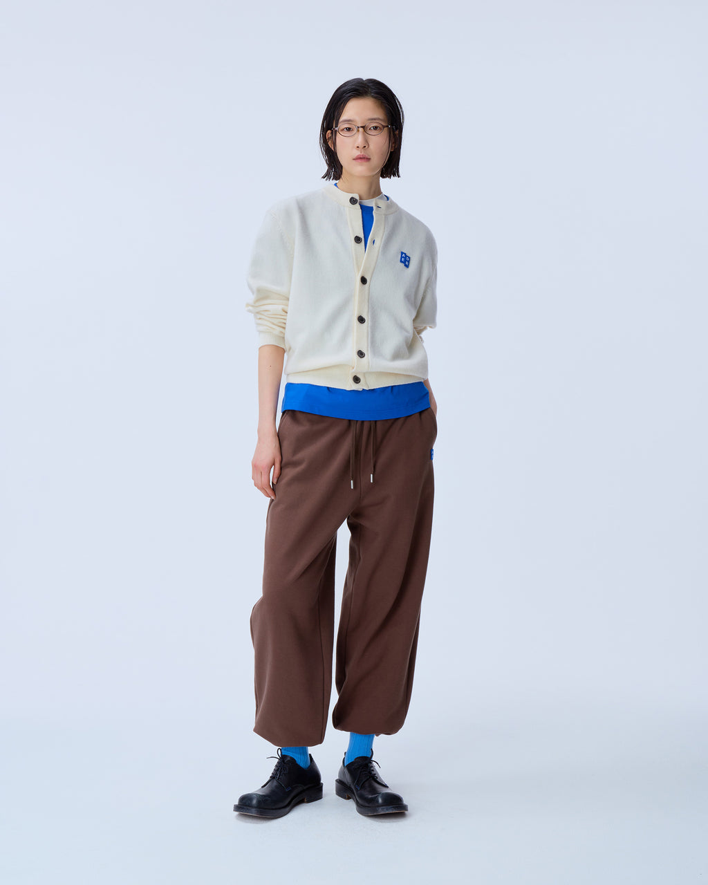 Ader Error - Sig; BL Tag cardigan 02 (Oatmeal) product image 1 | TRAB K-Fashion Australia
