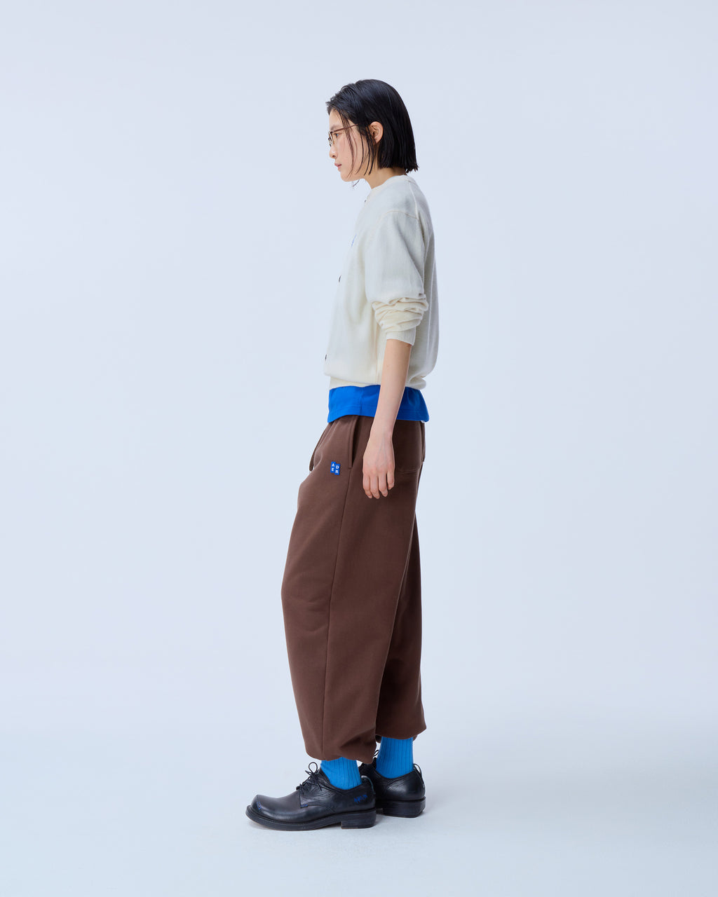 Ader Error - Sig; BL Tag cardigan 02 (Oatmeal) product image 2 | TRAB K-Fashion Australia
