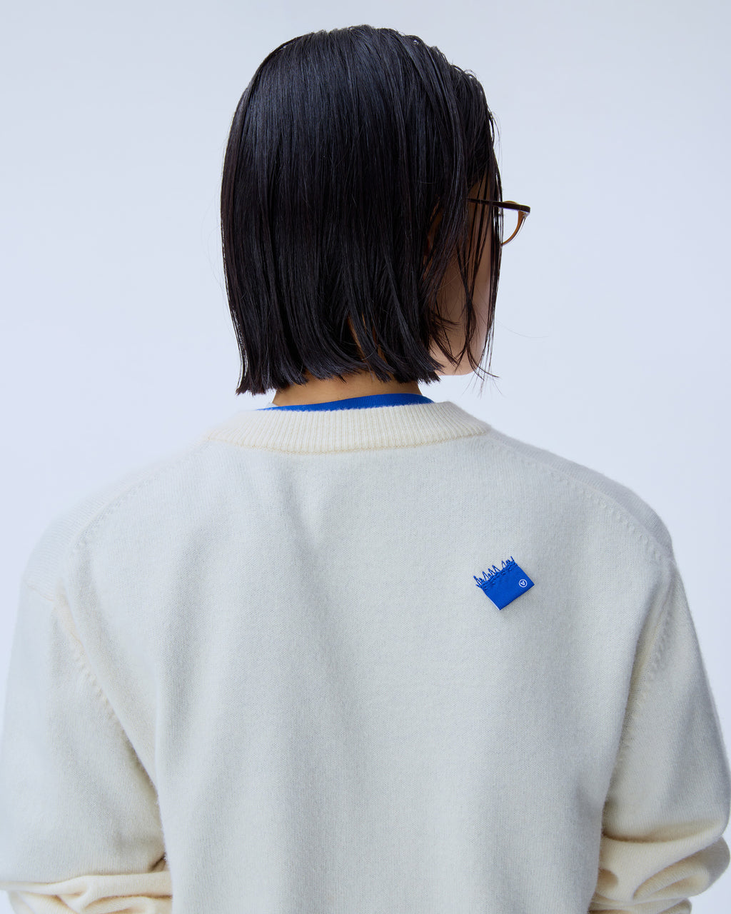 Ader Error - Sig; BL Tag cardigan 02 (Oatmeal) product image 5 | TRAB K-Fashion Australia