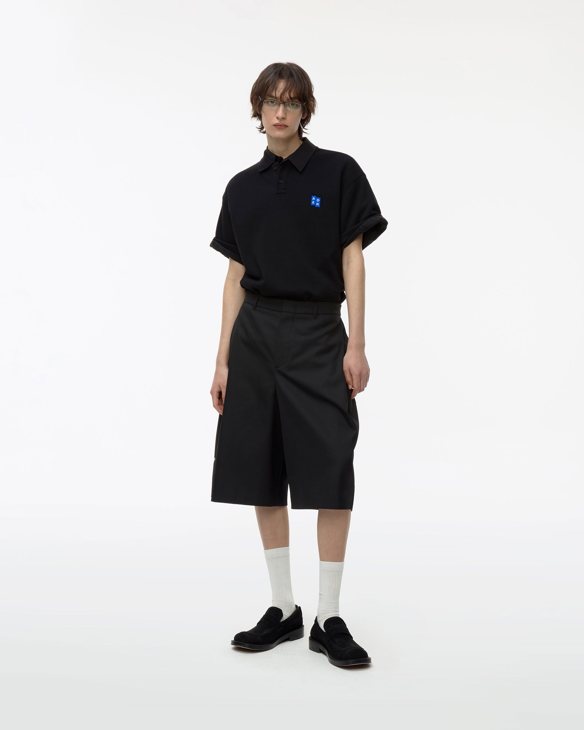 Ader Error - Sig; BL Tag polo t-shirt 01 (Noir) product image 7 | TRAB K-Fashion Australia