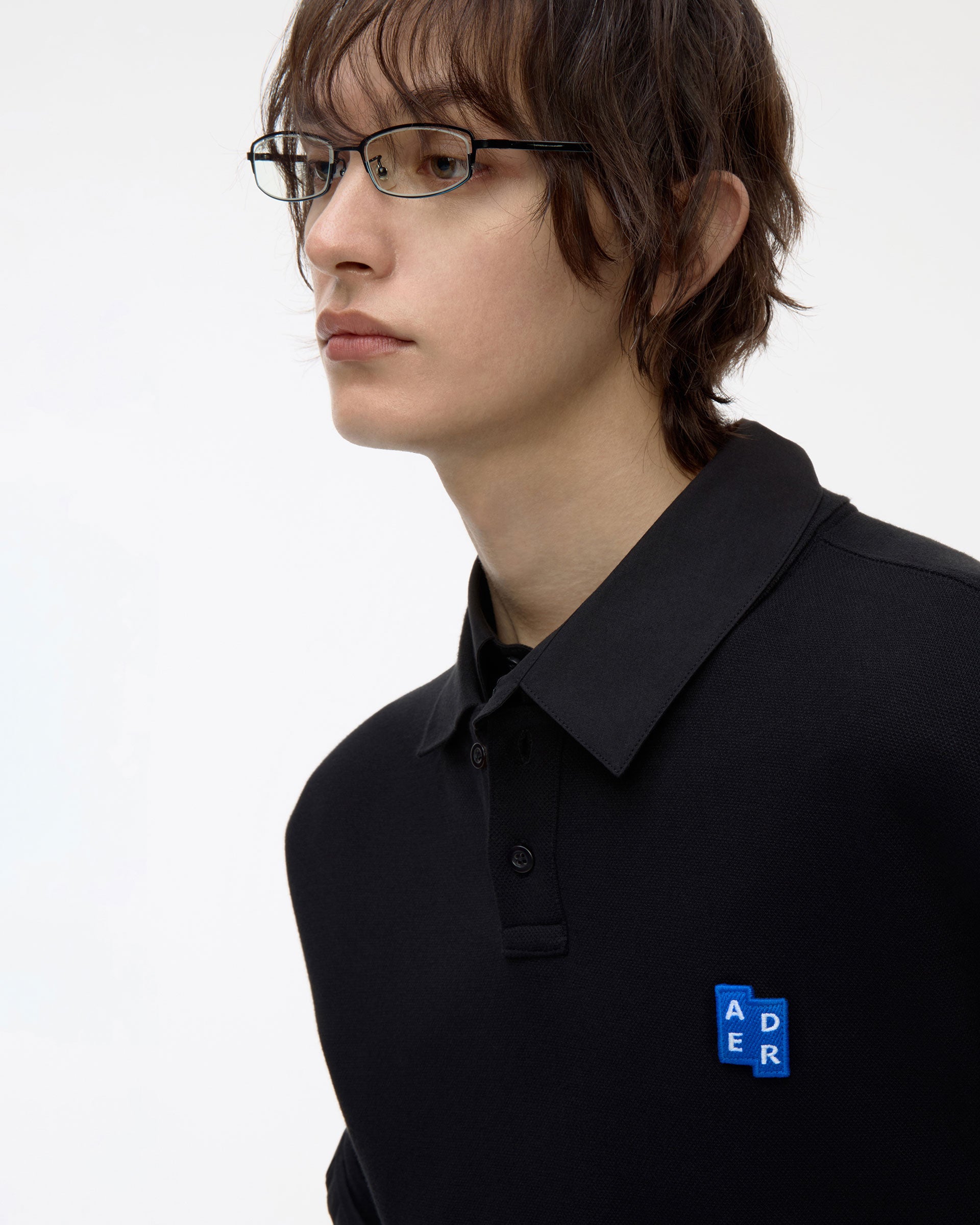 Ader Error - Sig; BL Tag polo t-shirt 01 (Noir) product image 10 | TRAB K-Fashion Australia