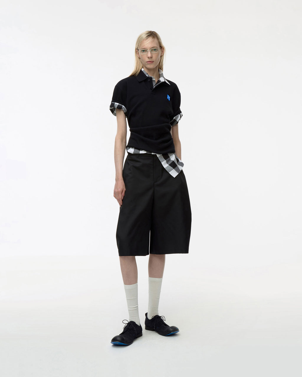 Ader Error - Sig; BL Tag polo t-shirt 01 (Noir) product image 1 | TRAB K-Fashion Australia