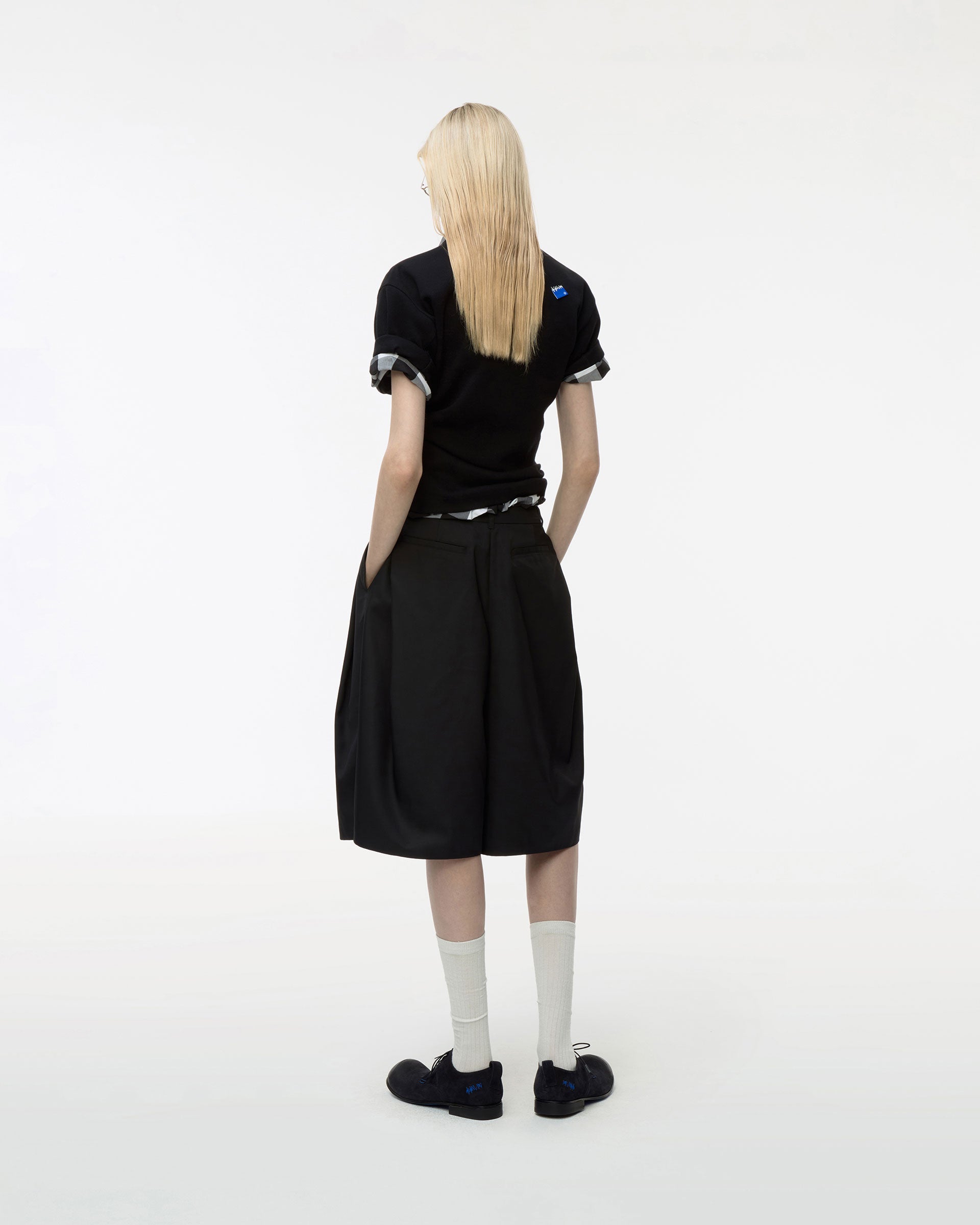 Ader Error - Sig; BL Tag polo t-shirt 01 (Noir) product image 2 | TRAB K-Fashion Australia