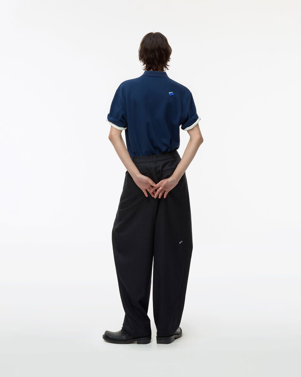 Ader Error - Sig; BL Tag polo t-shirt 01 (Navy) product image 9 | TRAB K-Fashion Australia