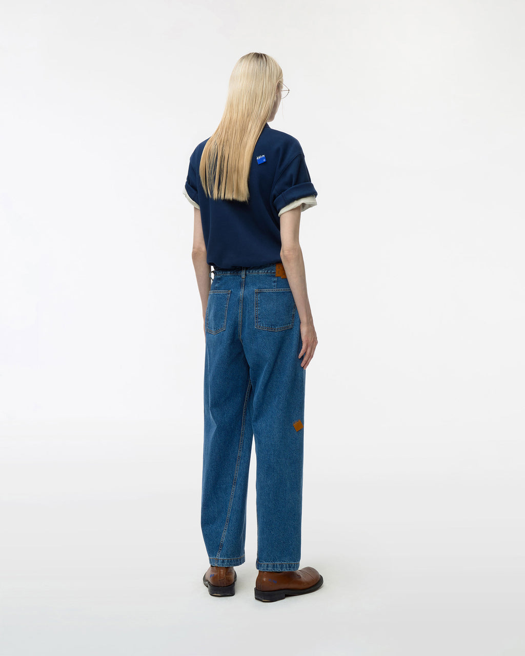 Ader Error - Sig; BL Tag polo t-shirt 01 (Navy) product image 3 | TRAB K-Fashion Australia