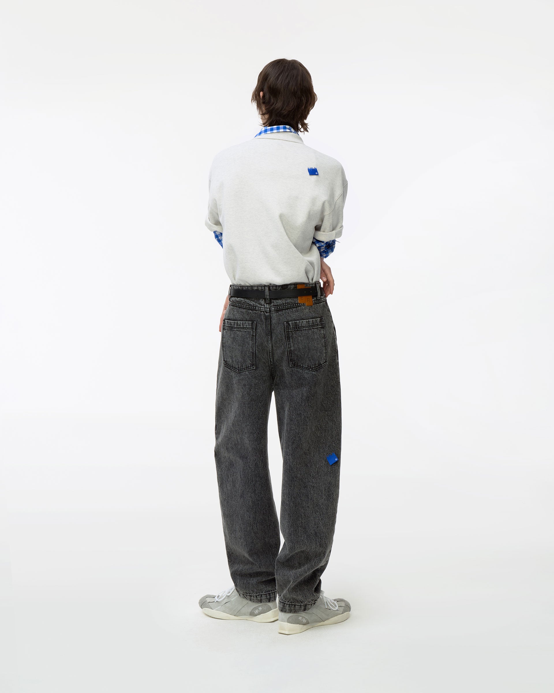 Ader Error - Sig; BL Tag polo t-shirt 01 (Oatmeal) product image 9 | TRAB K-Fashion Australia