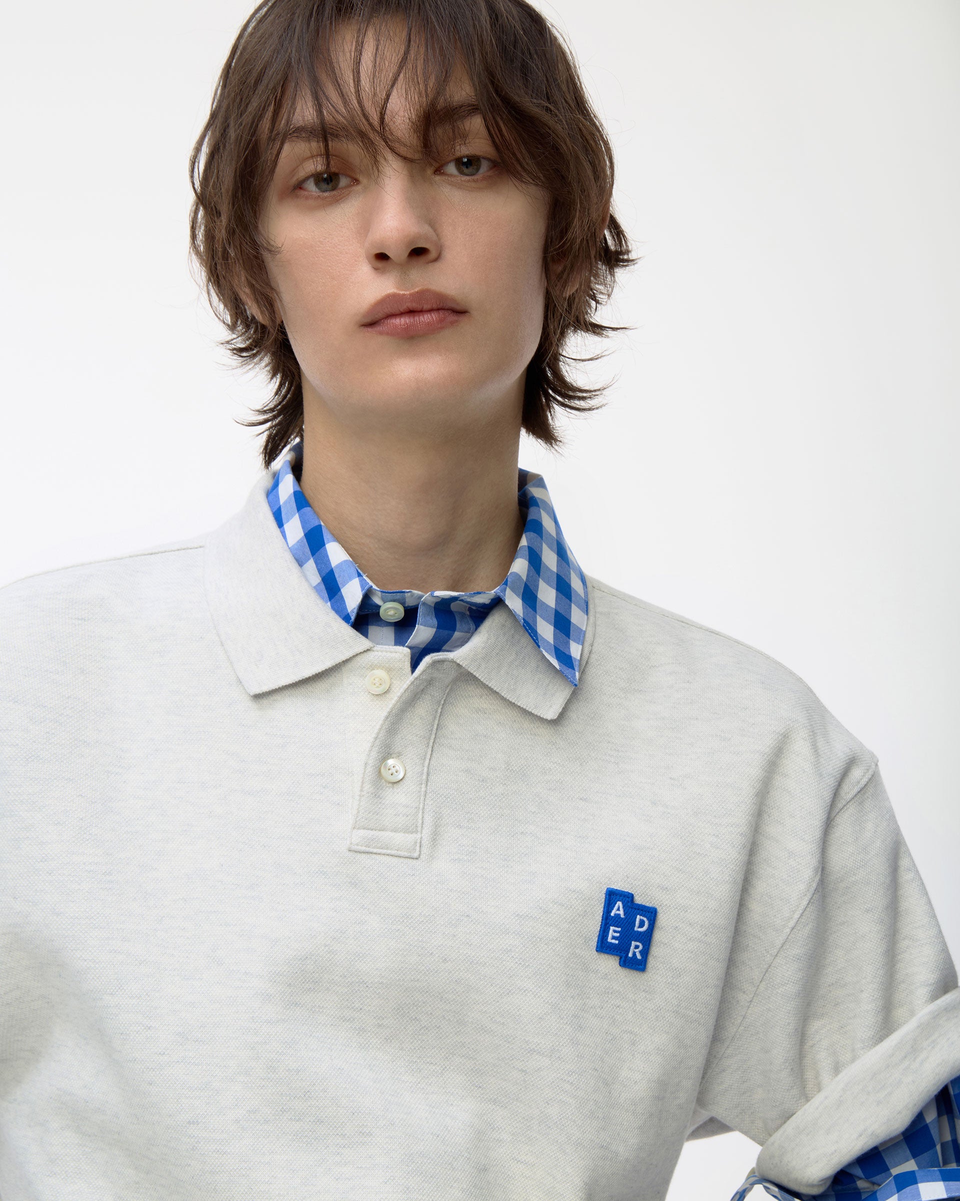 Ader Error - Sig; BL Tag polo t-shirt 01 (Oatmeal) product image 10 | TRAB K-Fashion Australia