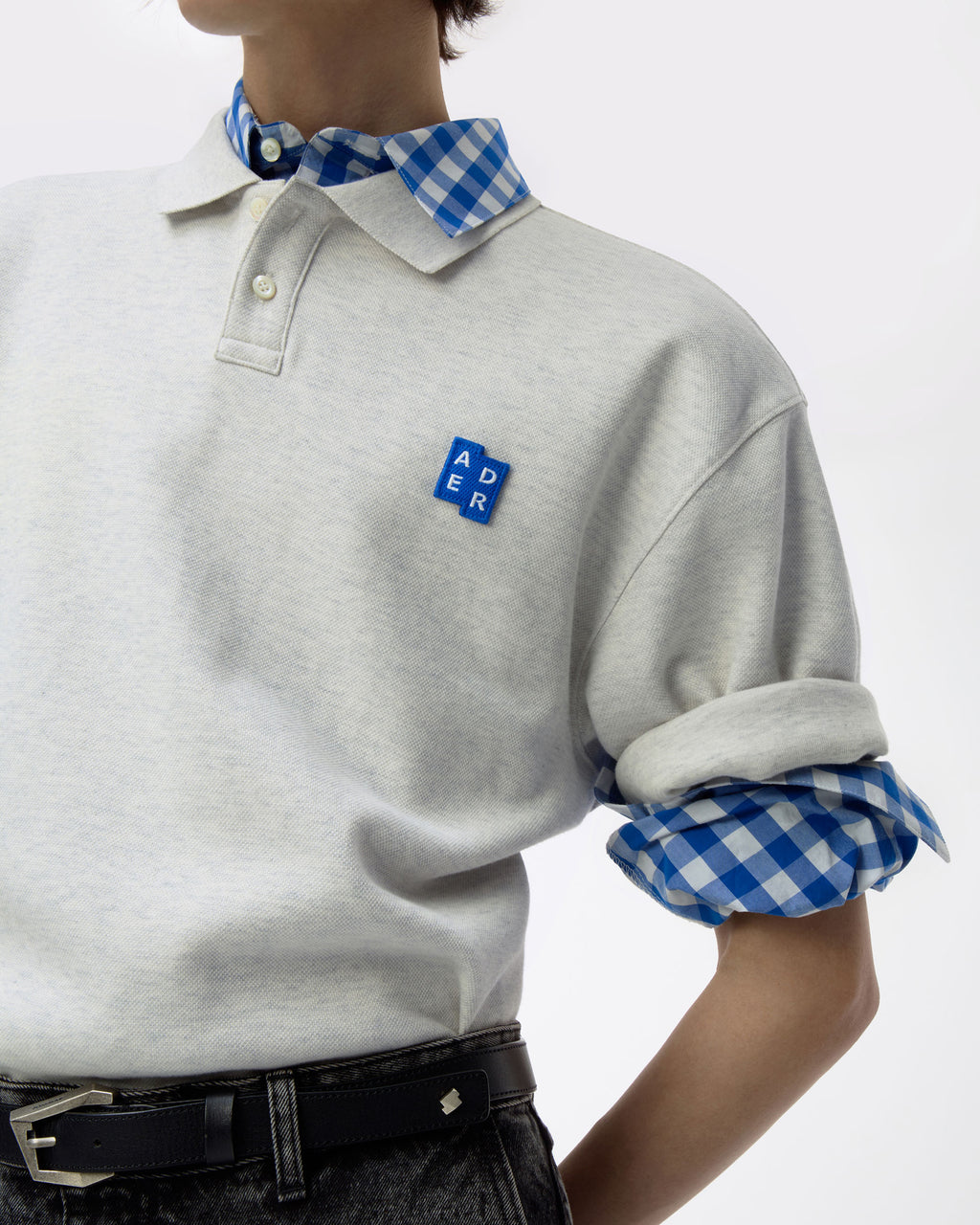 Ader Error - Sig; BL Tag polo t-shirt 01 (Oatmeal) product image 12 | TRAB K-Fashion Australia