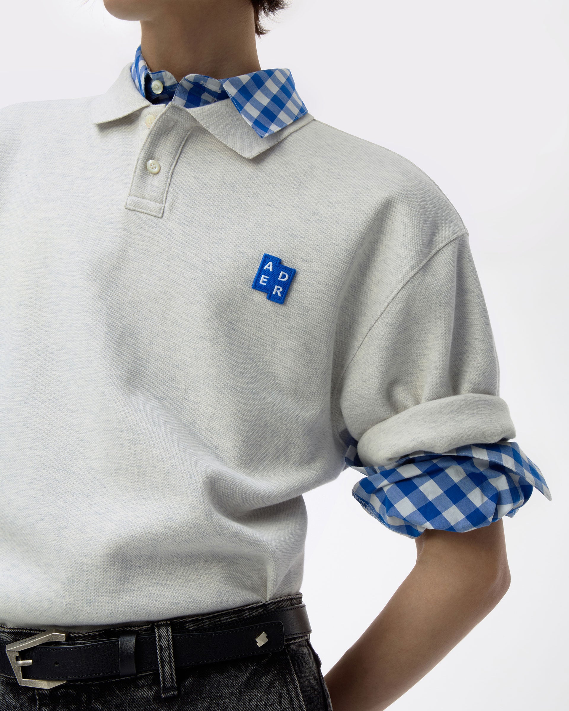 Ader Error - Sig; BL Tag polo t-shirt 01 (Oatmeal) product image 12 | TRAB K-Fashion Australia