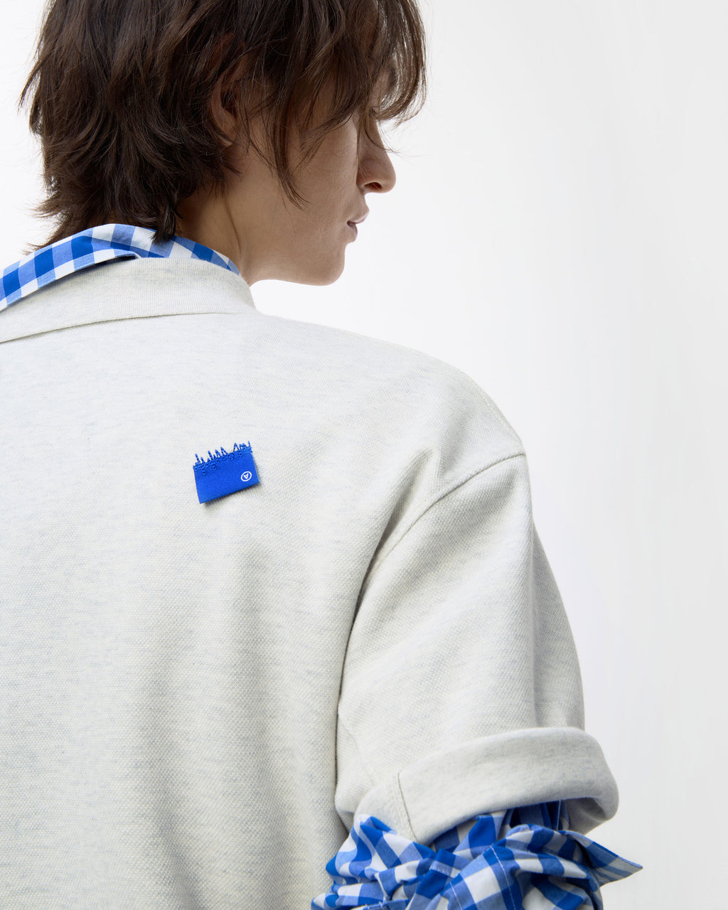 Ader Error - Sig; BL Tag polo t-shirt 01 (Oatmeal) product image 13 | TRAB K-Fashion Australia