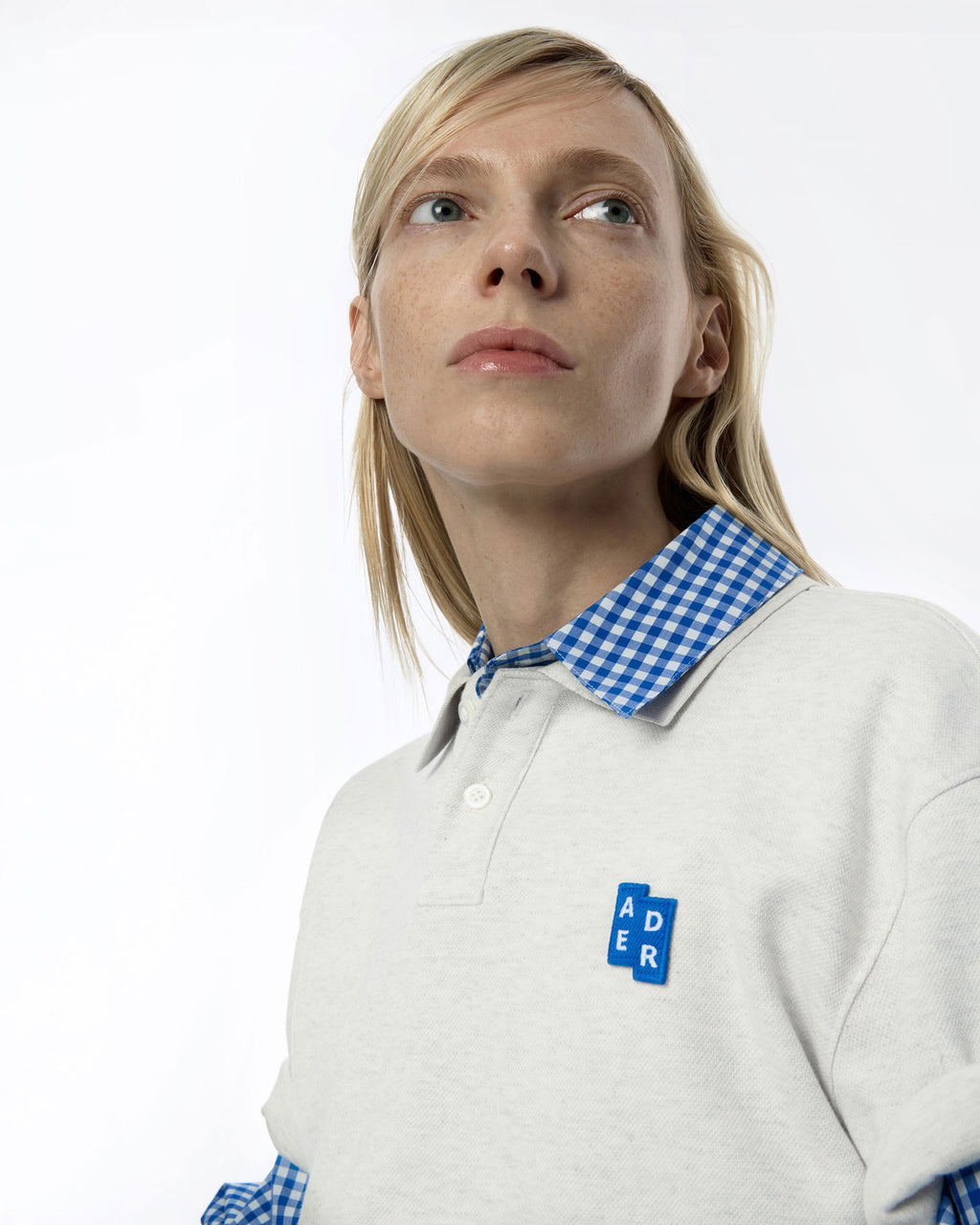 Ader Error - Sig; BL Tag polo t-shirt 01 (Oatmeal) product image 4 | TRAB K-Fashion Australia