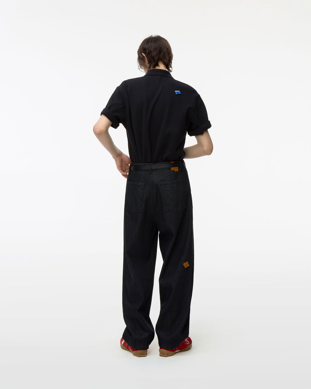 Ader Error - Sig; BL Tag polo t-shirt 02 (Noir) product image 10 | TRAB K-Fashion Australia