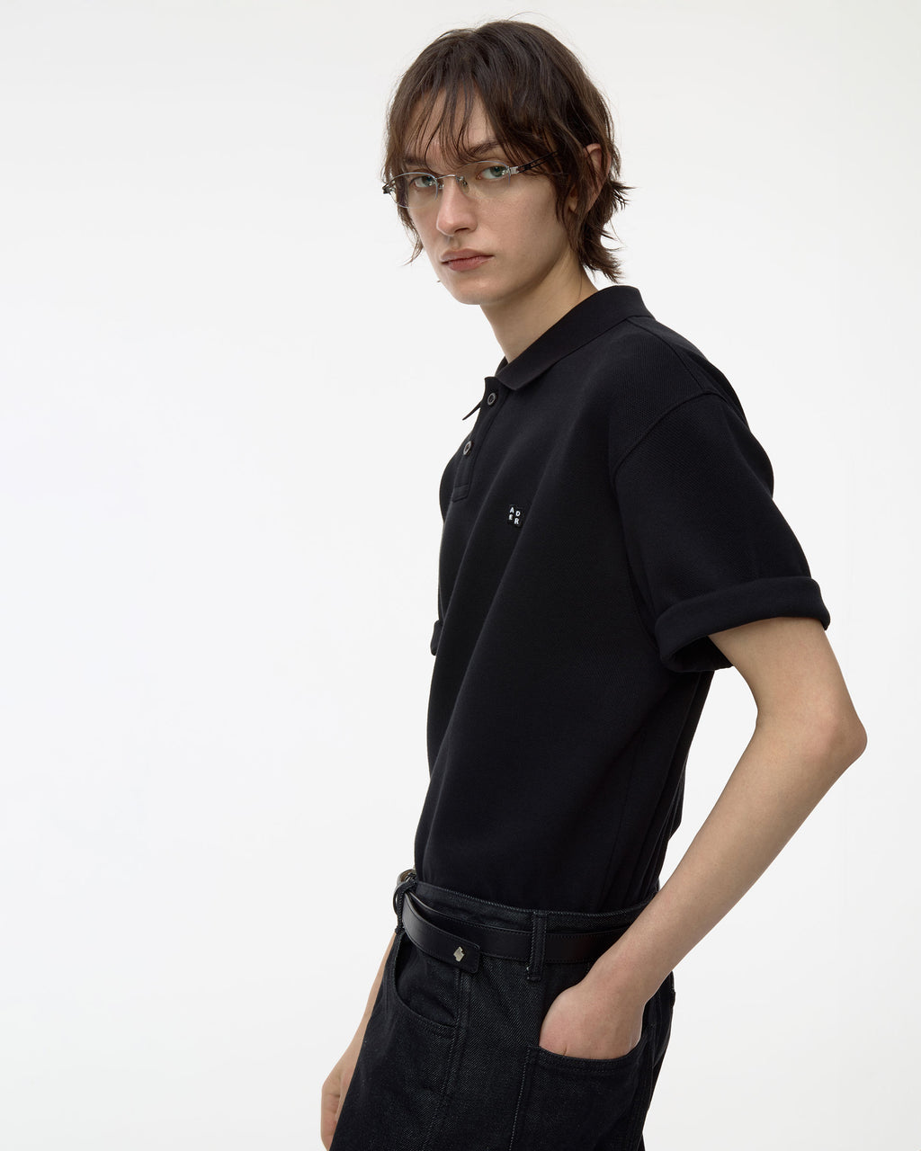 Ader Error - Sig; BL Tag polo t-shirt 02 (Noir) product image 11 | TRAB K-Fashion Australia