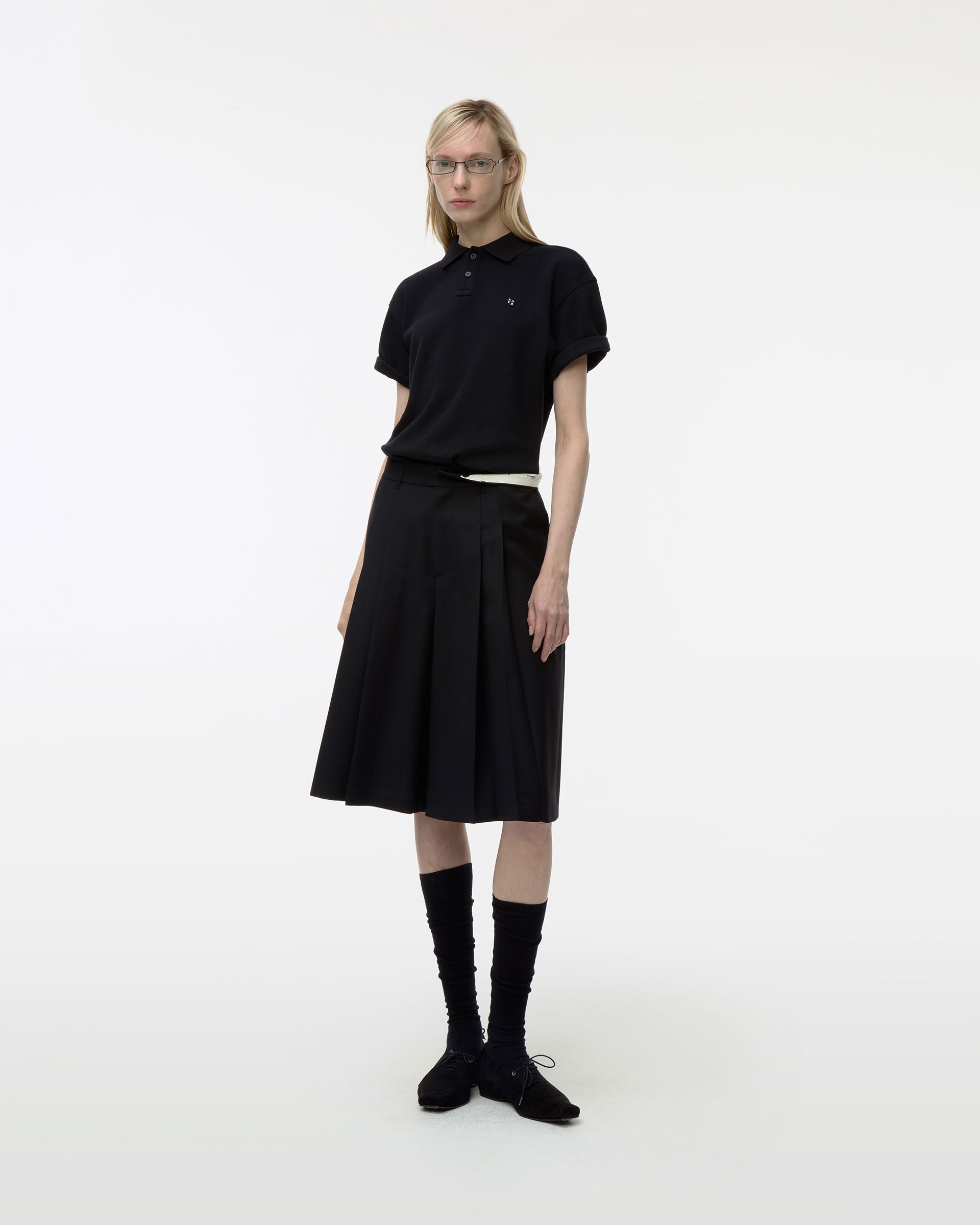 Ader Error - Sig; BL Tag polo t-shirt 02 (Noir) product image 1 | TRAB K-Fashion Australia