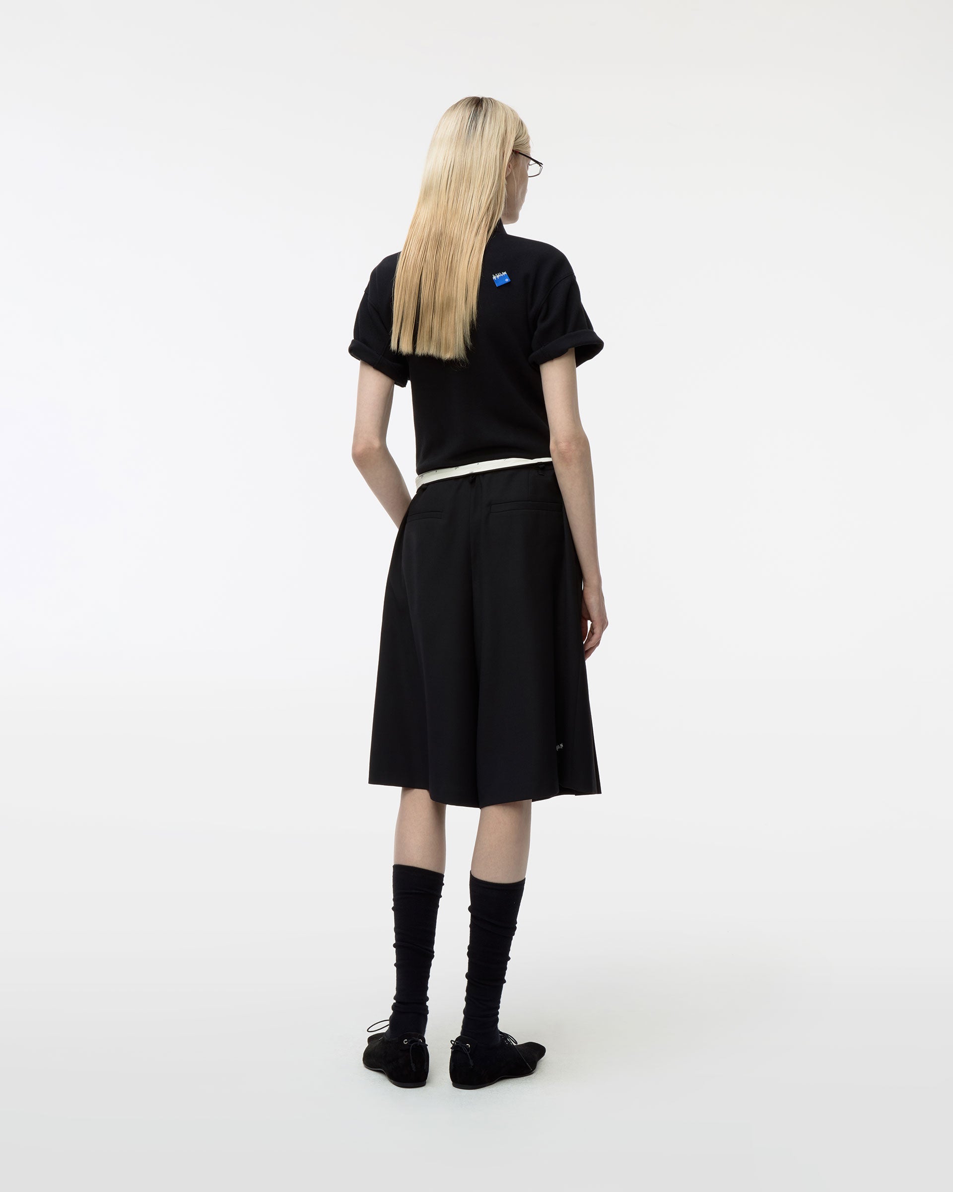 Ader Error - Sig; BL Tag polo t-shirt 02 (Noir) product image 3 | TRAB K-Fashion Australia