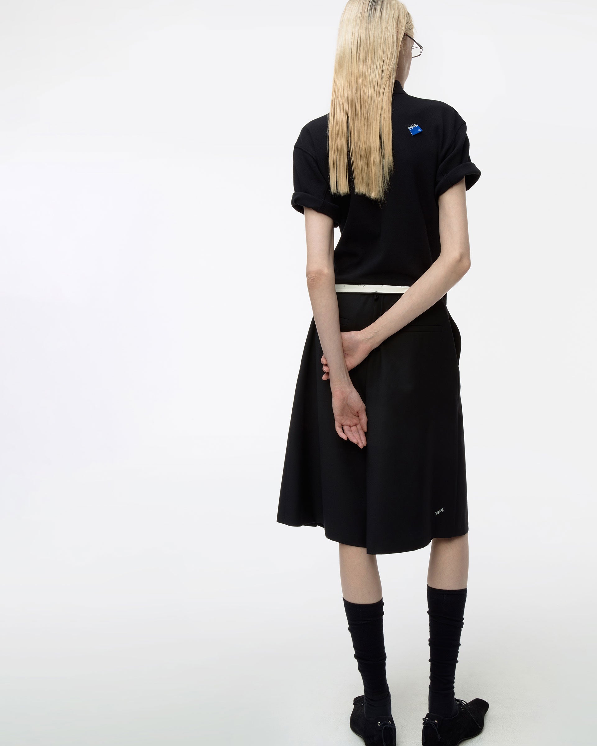 Ader Error - Sig; BL Tag polo t-shirt 02 (Noir) product image 5 | TRAB K-Fashion Australia