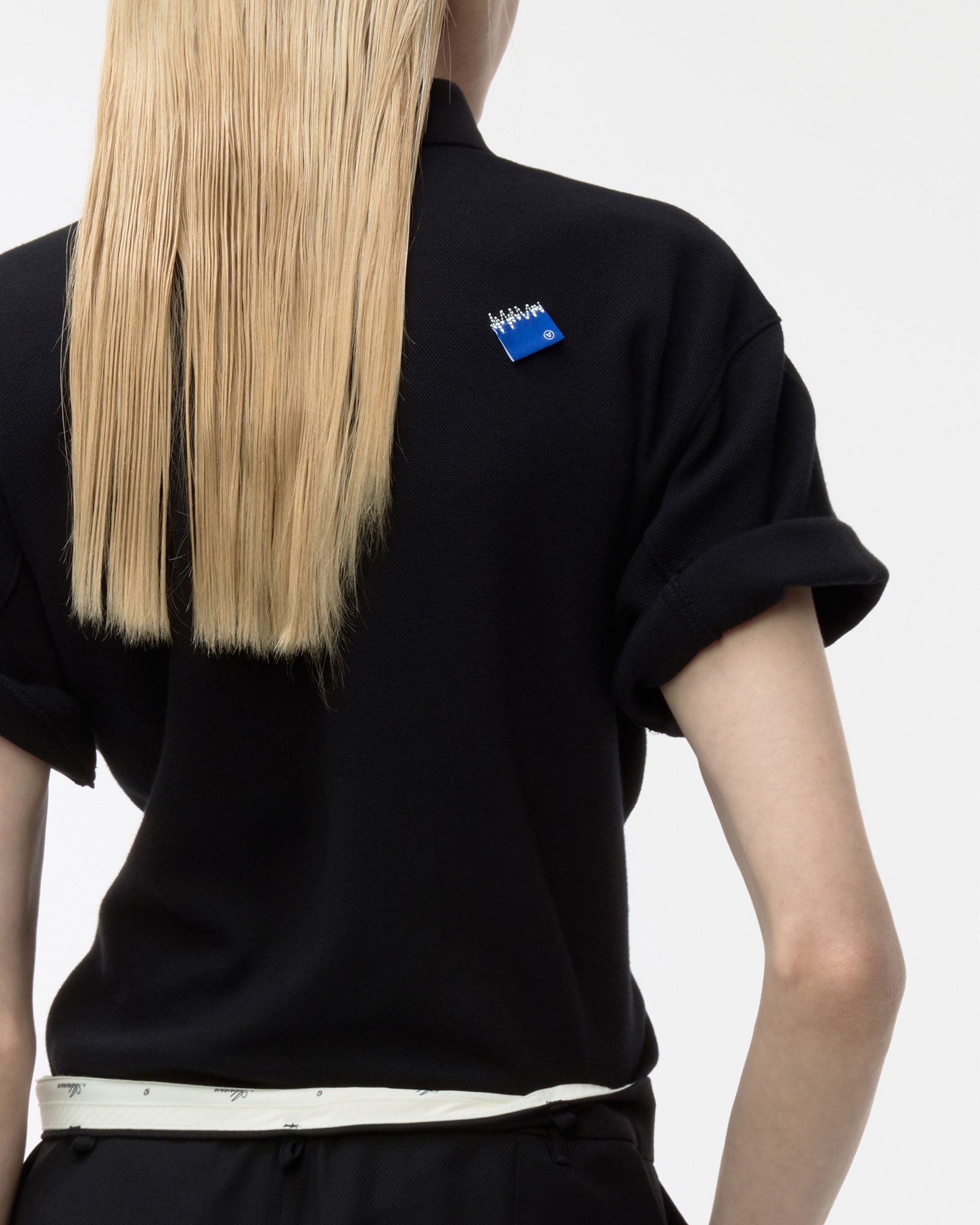 Ader Error - Sig; BL Tag polo t-shirt 02 (Noir) product image 6 | TRAB K-Fashion Australia