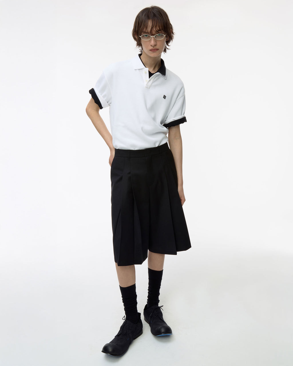 Ader Error - Sig; BL Tag polo t-shirt 02 (Off White) product image 11 | TRAB K-Fashion Australia