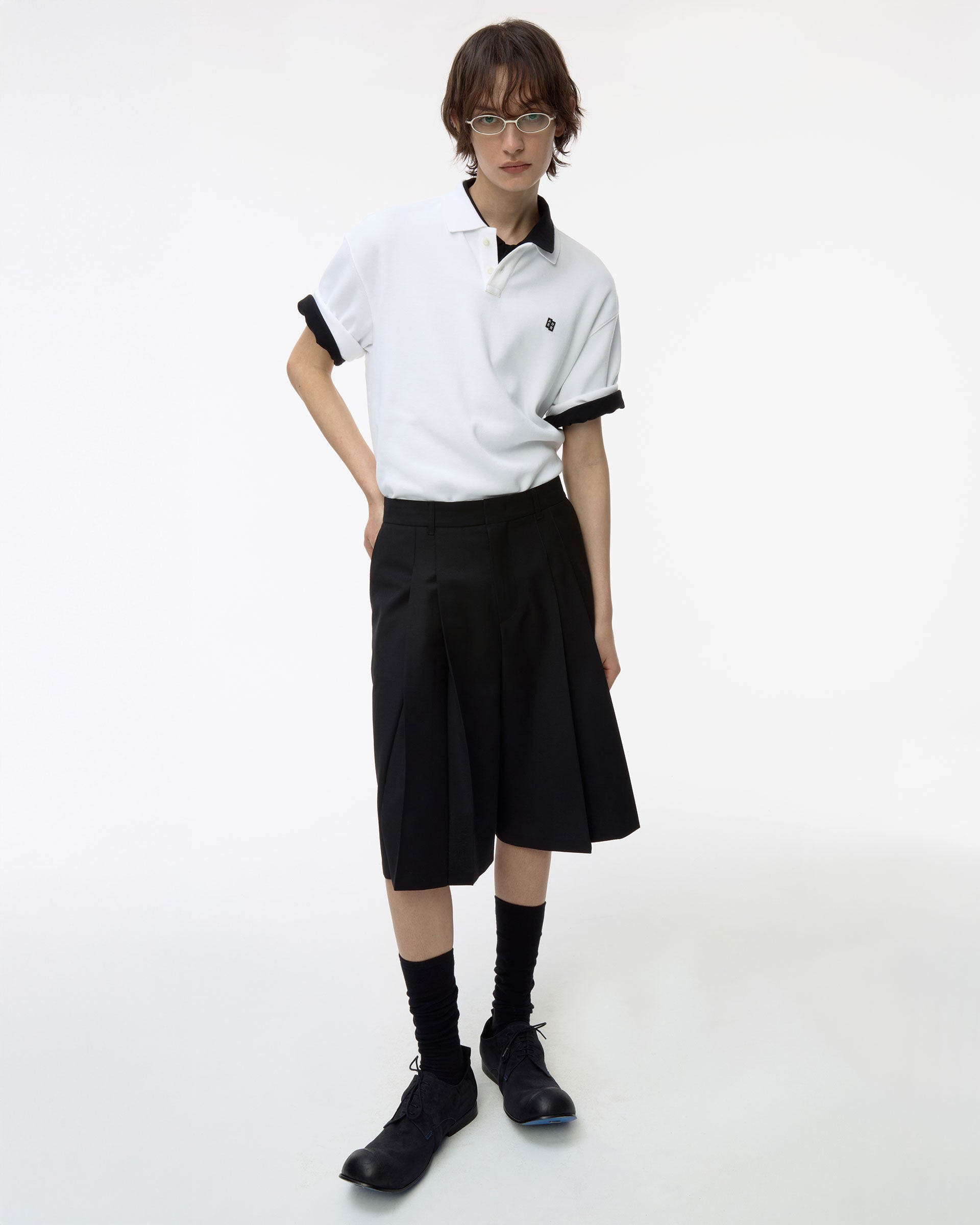 Ader Error - Sig; BL Tag polo t-shirt 02 (Off White) product image 11 | TRAB K-Fashion Australia