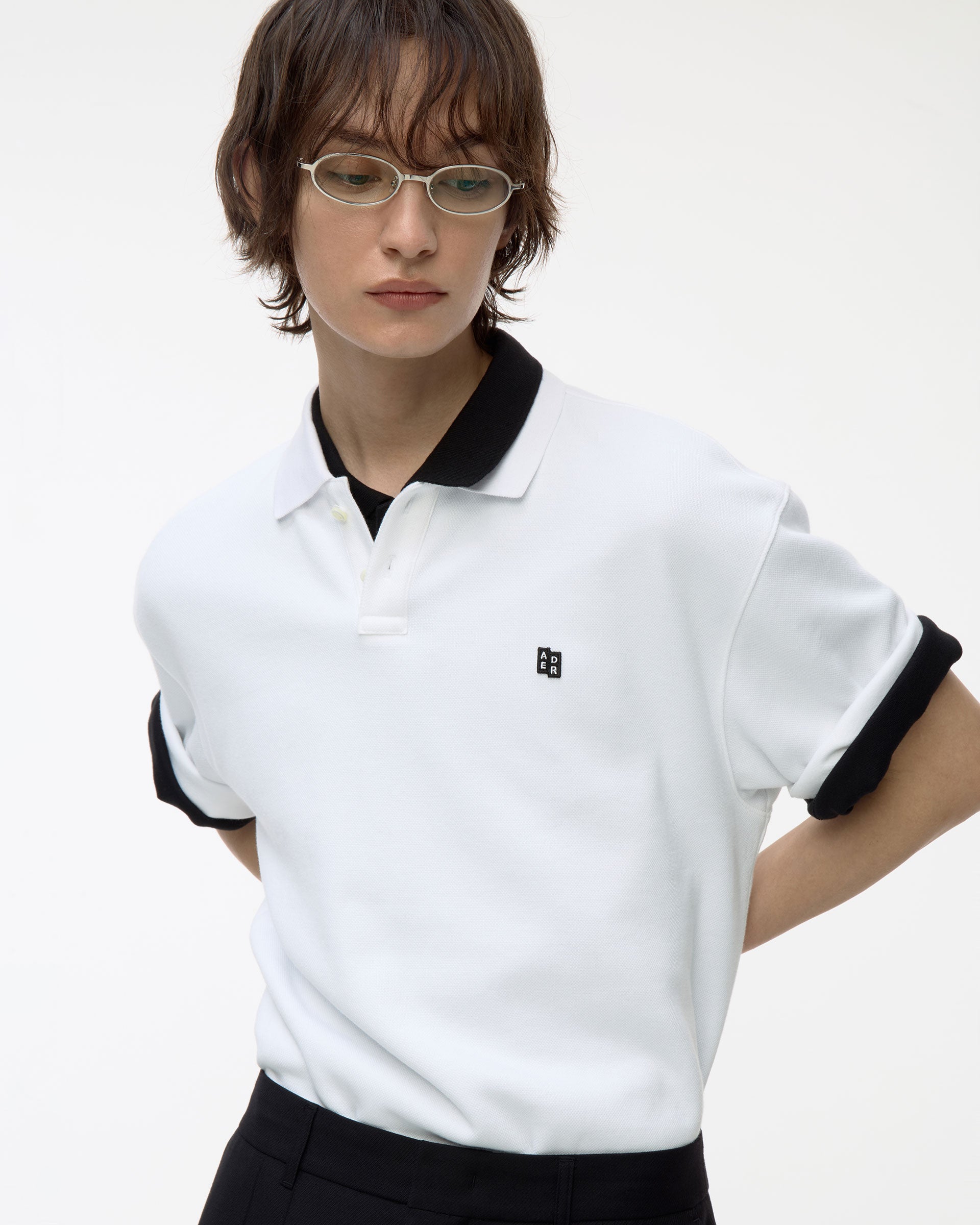 Ader Error - Sig; BL Tag polo t-shirt 02 (Off White) product image 12 | TRAB K-Fashion Australia